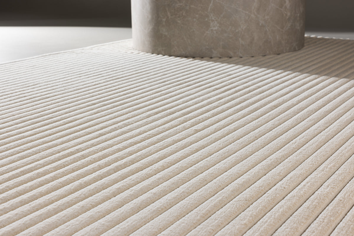 MILLER MODERNE PELSTÆPPE, HVID