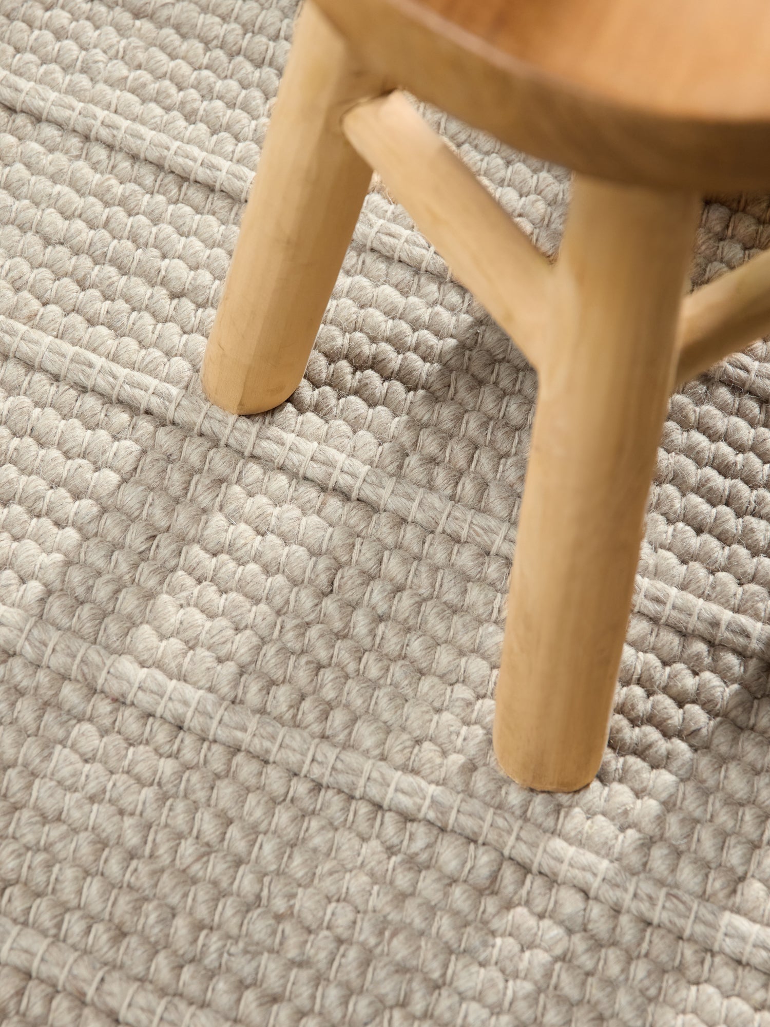 TED BAKER CAMDEN ULDTÆPPE PARKER, NATURLIG HVID