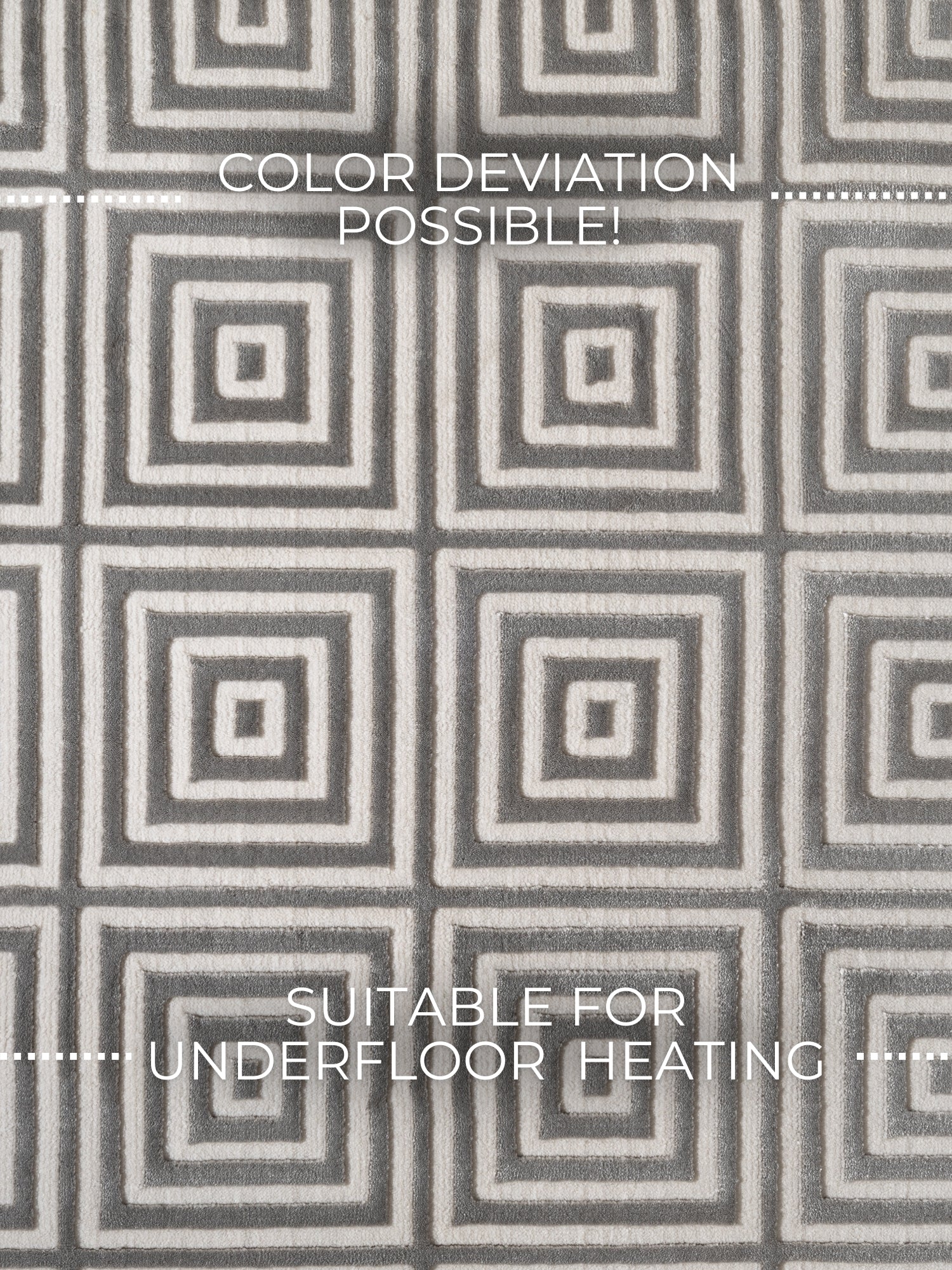 PEARLES MODERNE TÆPPE, HVID-GRÅ 106185