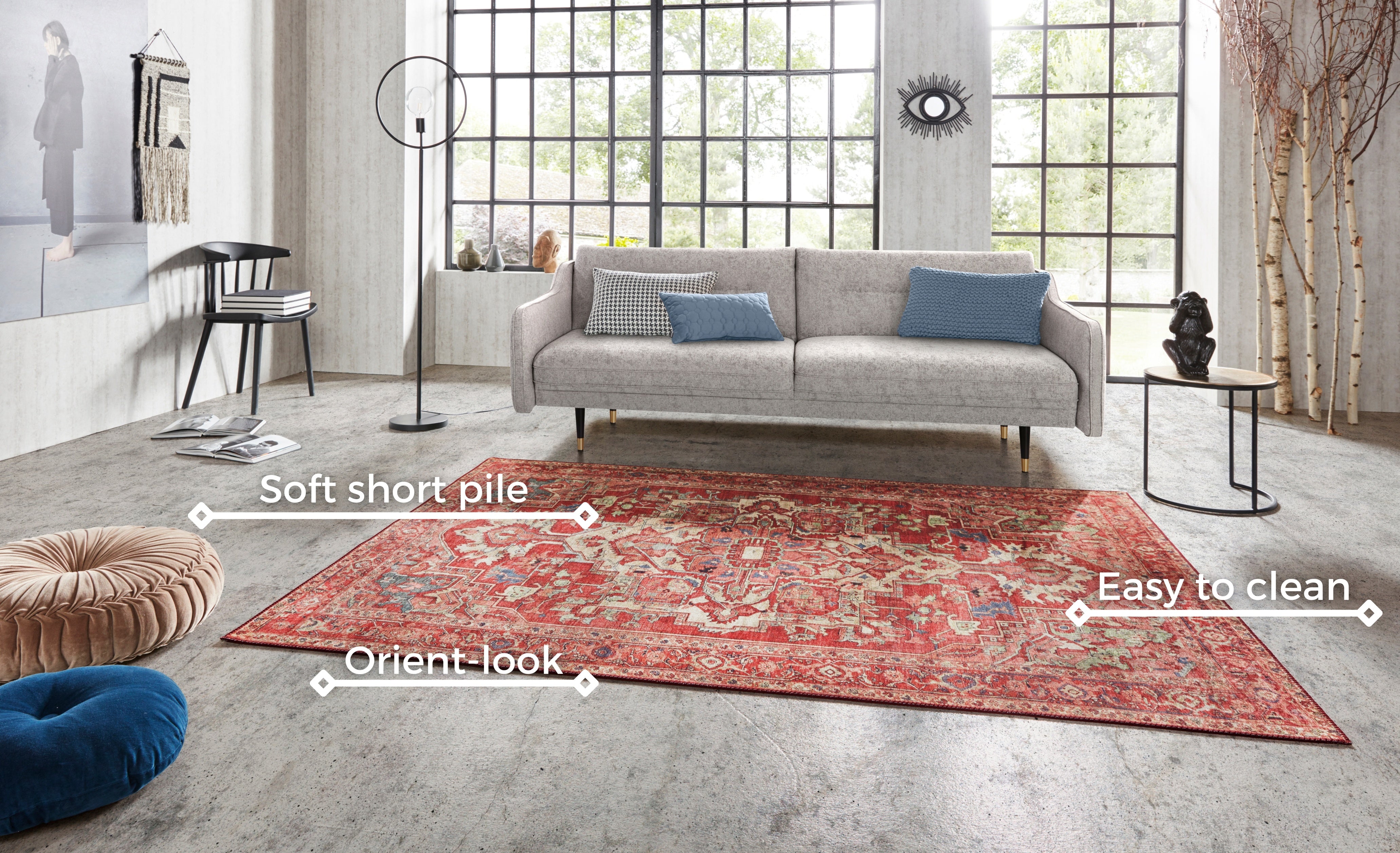 HANSE HOME ASMAR TÆPPE, ORIENT-RØD 104018