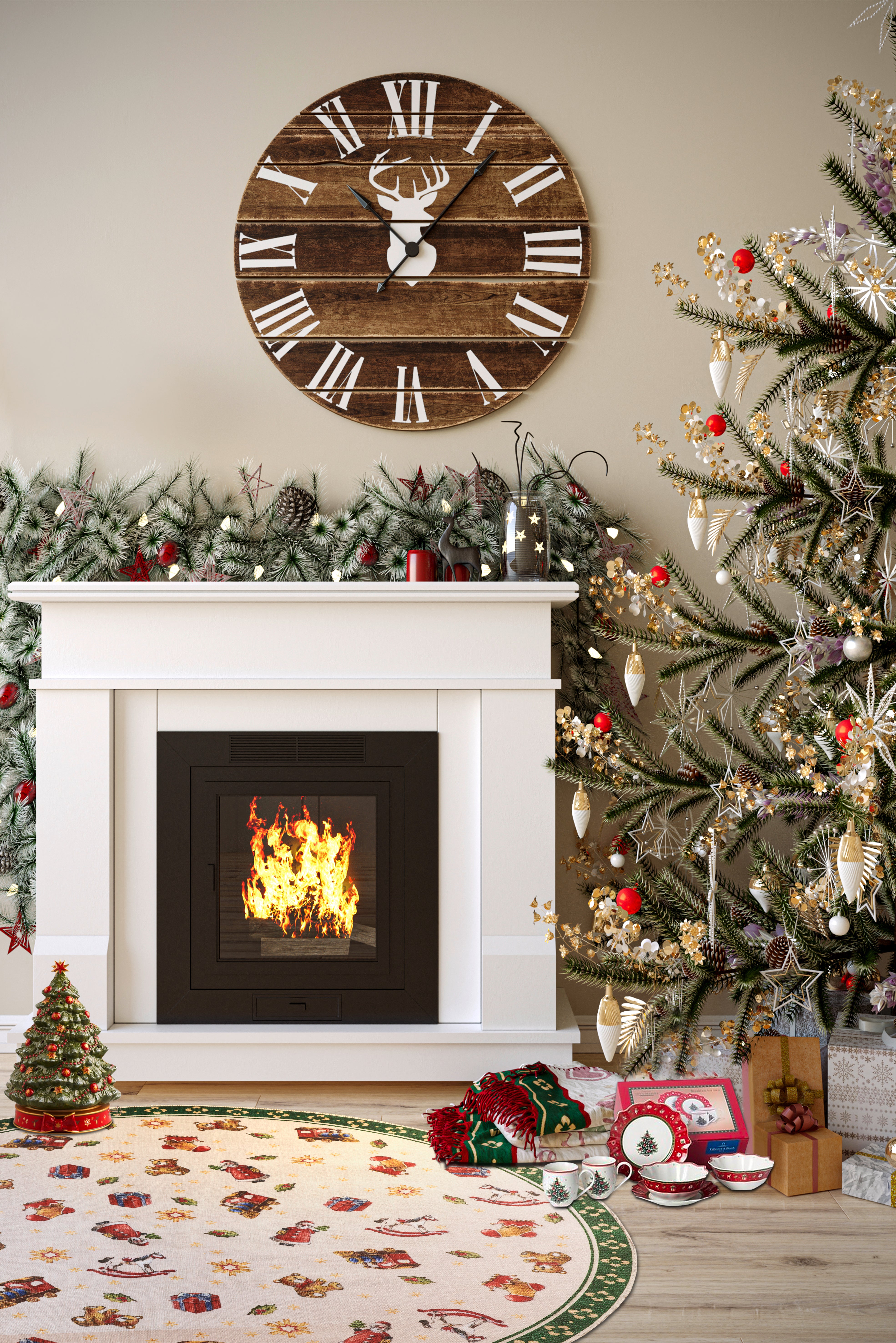 VILLEROY & BOCH TOY'S DELIGHT JULETÆPPE, GRØN-MULTI 106193