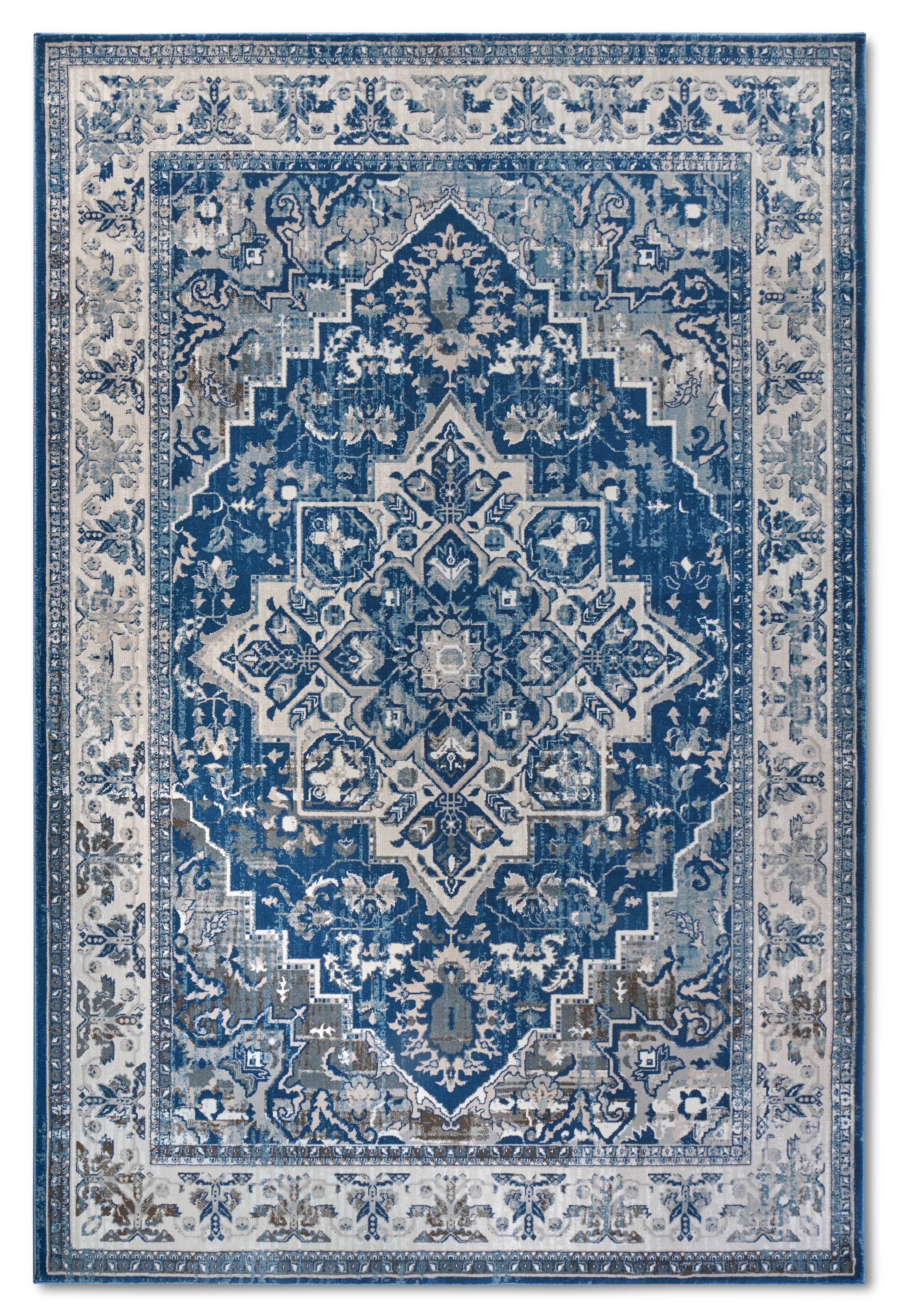 VILLEROY & BOCH 106123 ORIENTALSK TÆPPE JEHANNE, BLÅ-CREME