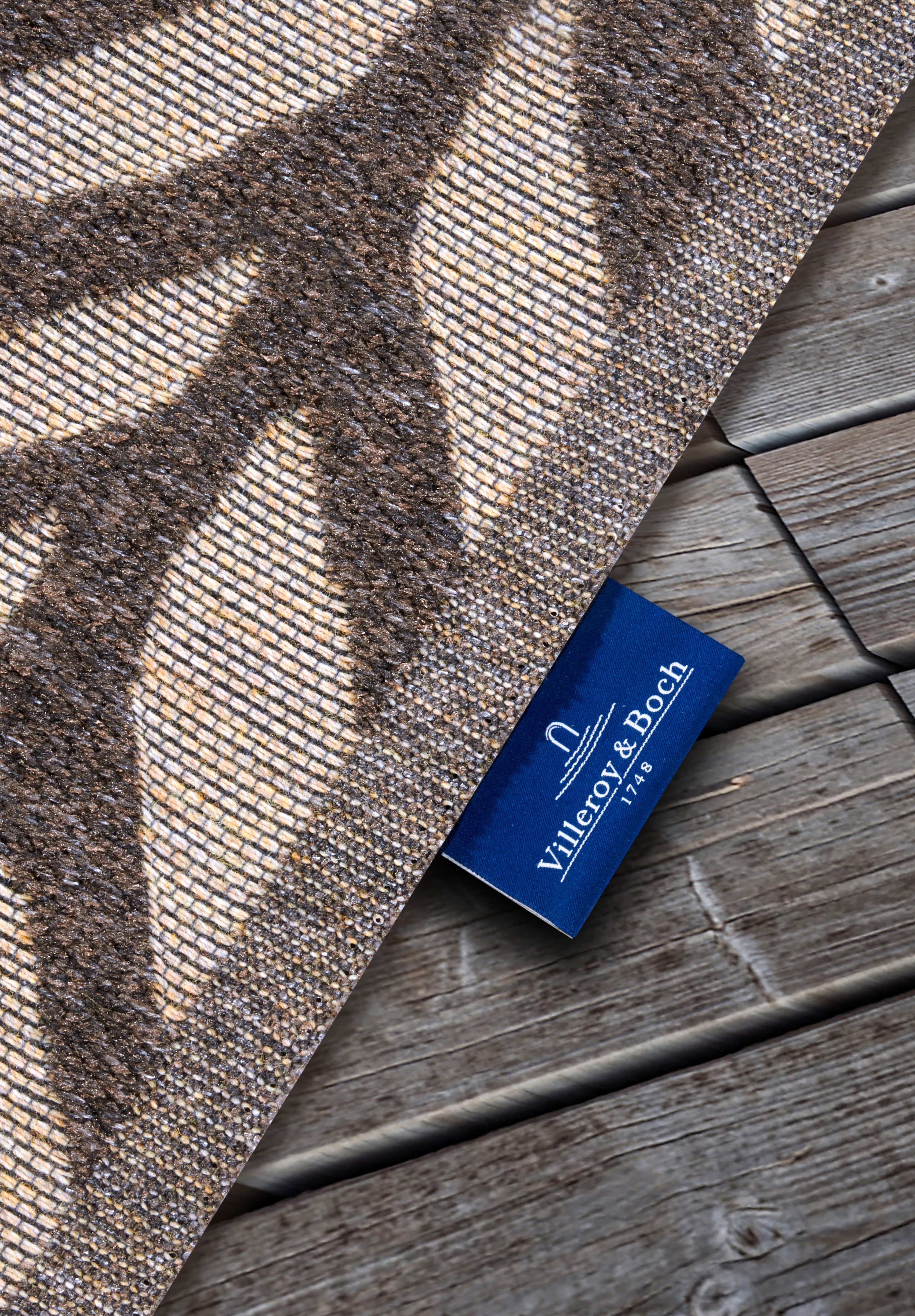 VILLEROY & BOCH 106150IND- OG UDENDØRS TÆPPE, GEORGETTE NATURLIG BRUN-BEIGE