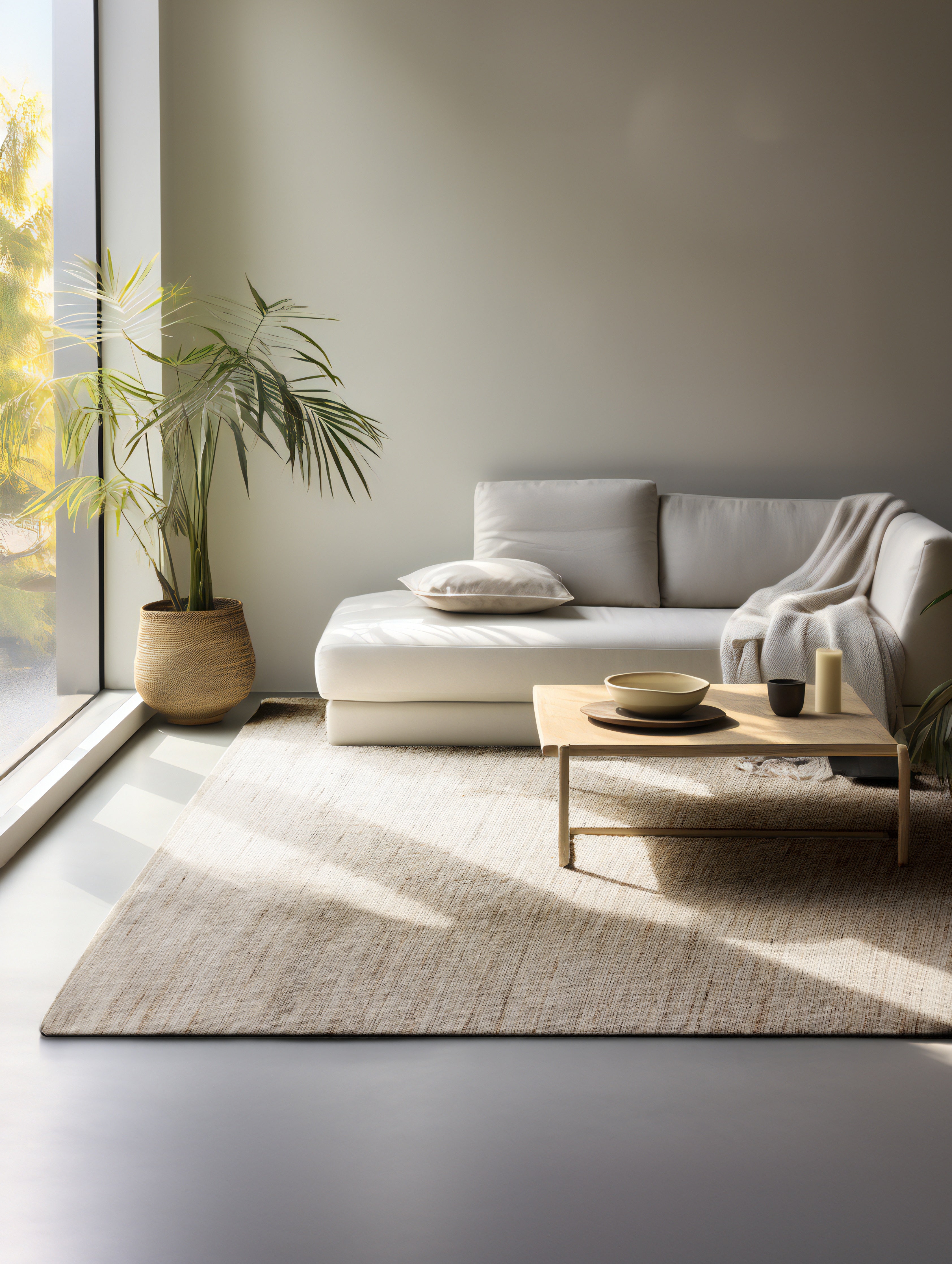 HANDLOOM JUTE TÆPPE, GRÅ BRUN - 105962