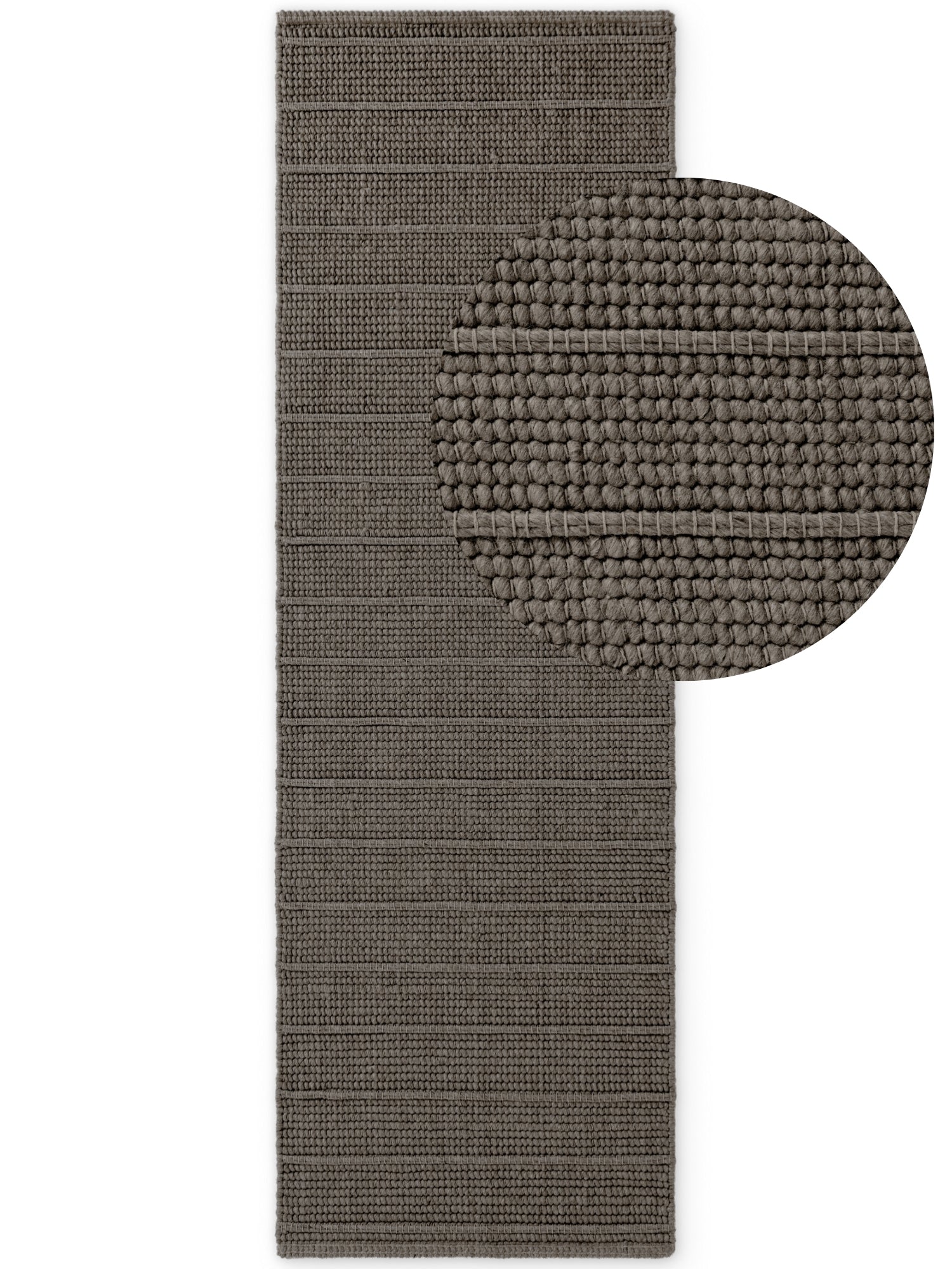 TED BAKER CAMDEN ULDTÆPPE PARKER, NATURLIG BRUN-GRÅ