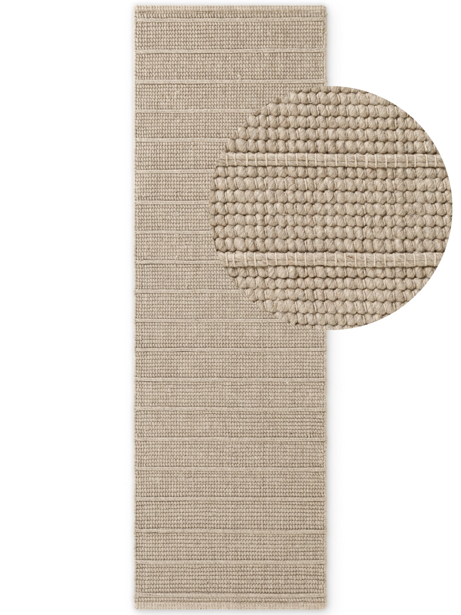 TED BAKER CAMDEN ULDTÆPPE PARKER, NATURLIG BEIGE