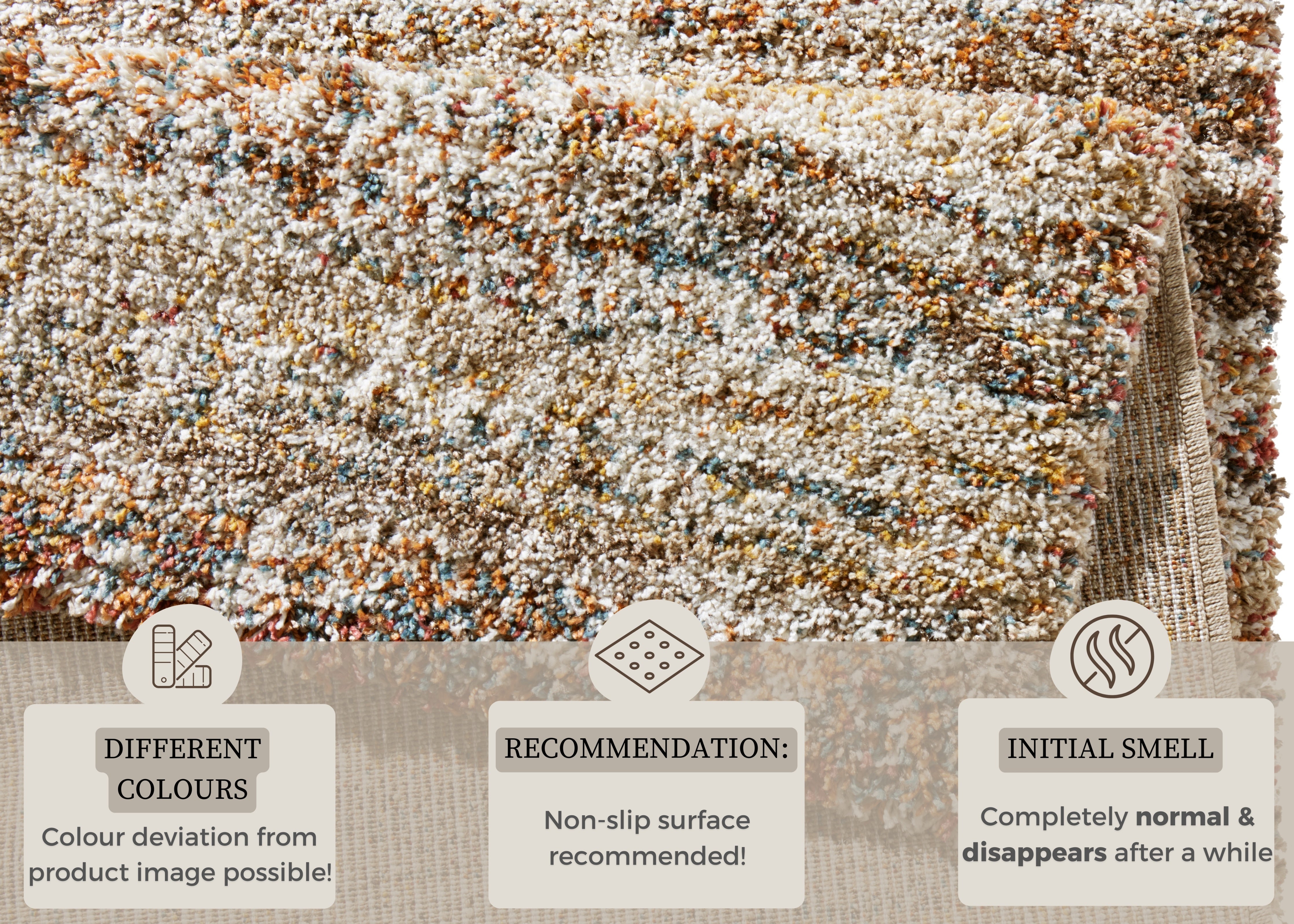 CHLOE TÆPPE, BRUN-MELERET 102803