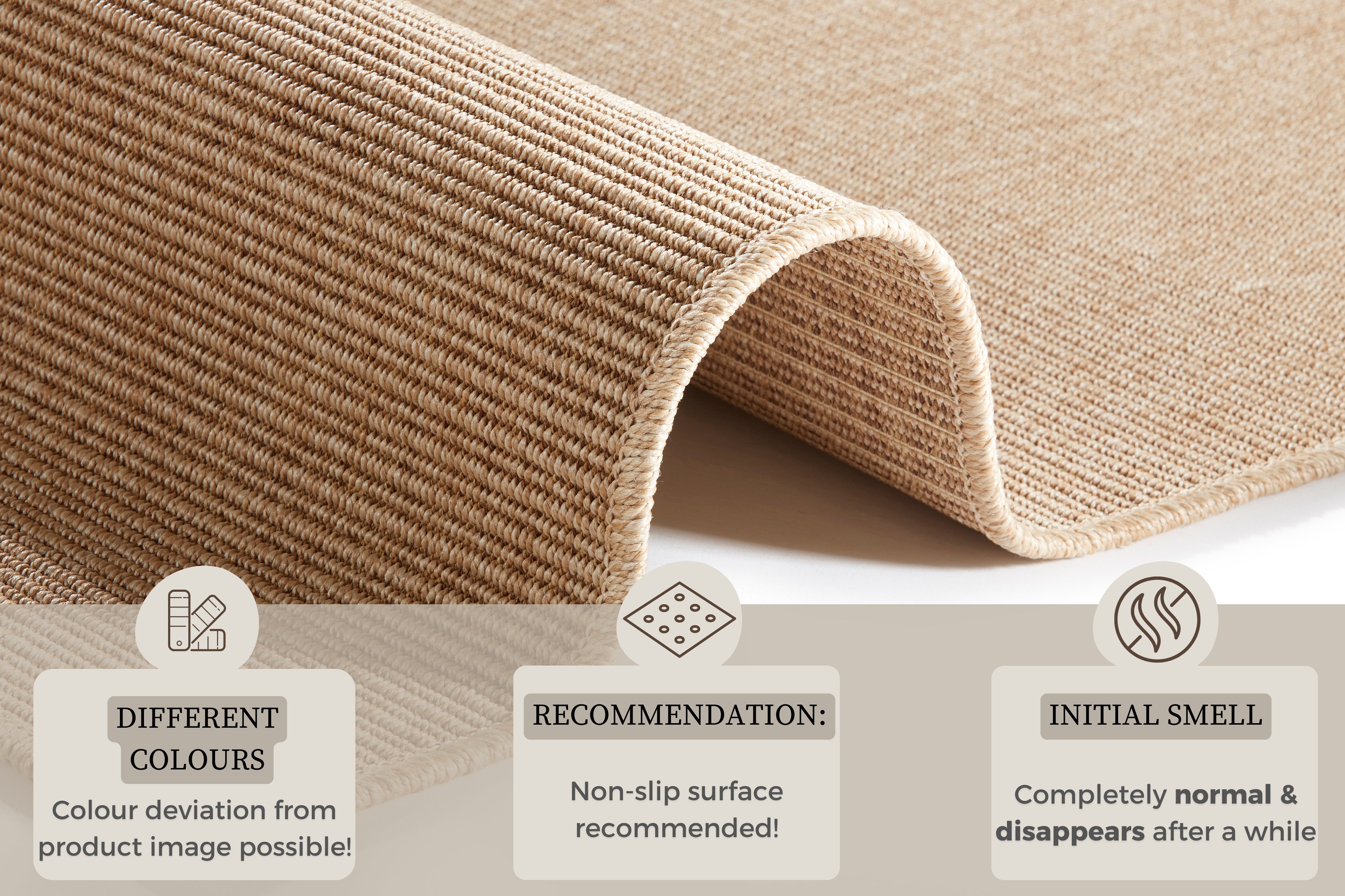 HANSE HOME TÆPPELØBER NATURE, NATUR BEIGE 103532