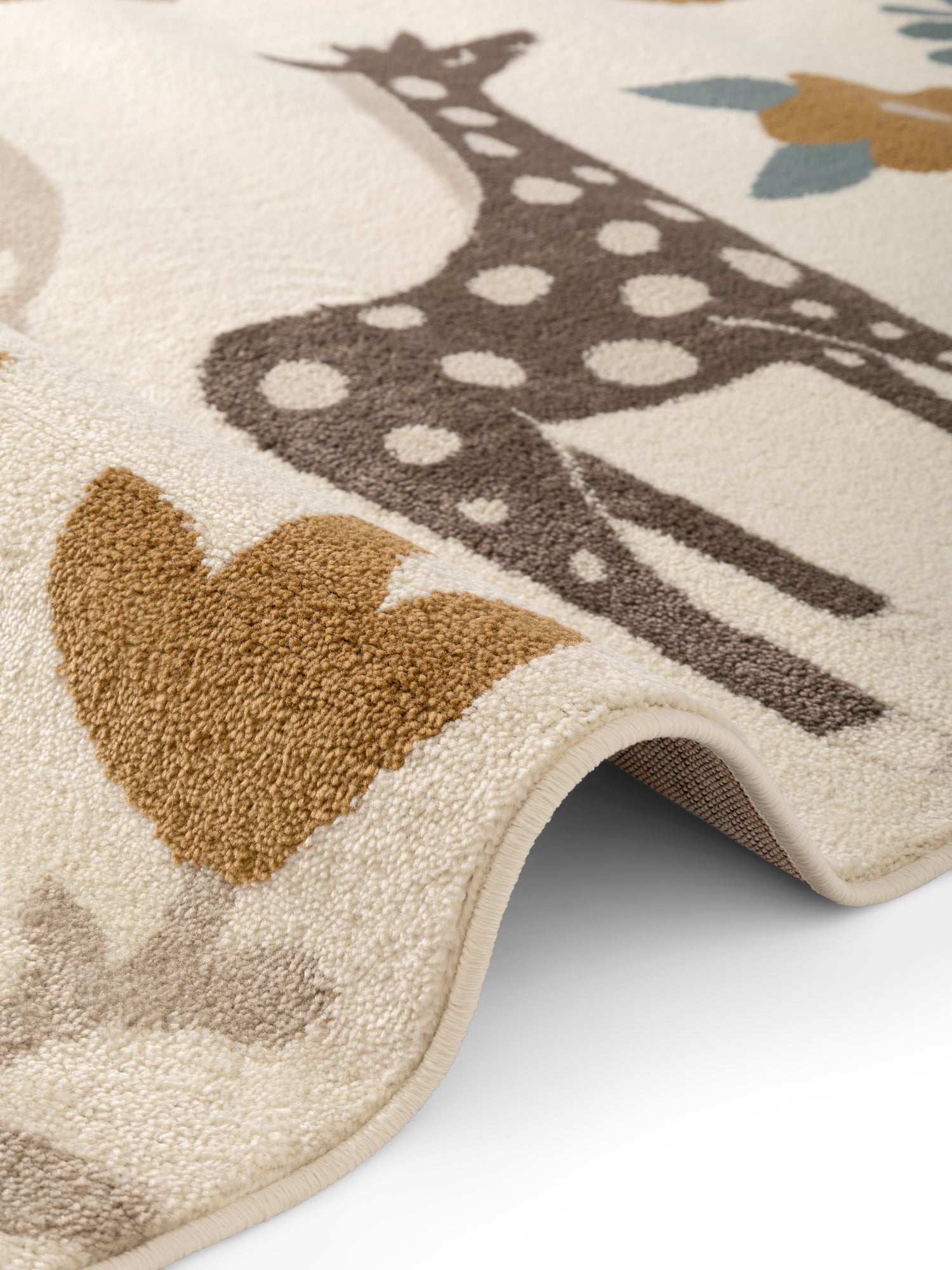 EVENTYR TÆPPE SAFARI, CREME-MULTI 106213