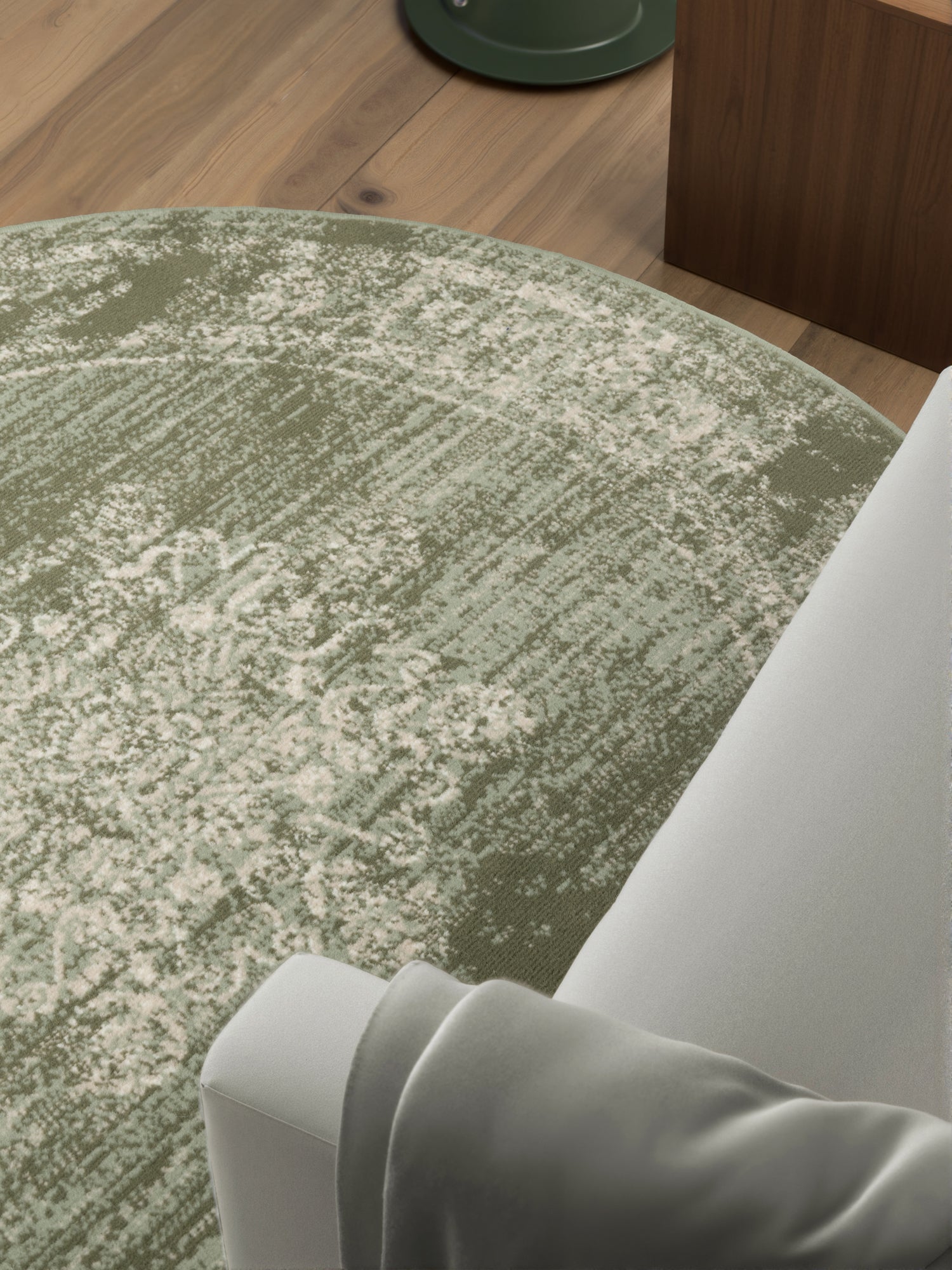 FLORIA TÆPPE RUNDT - MINTGRØN 106255