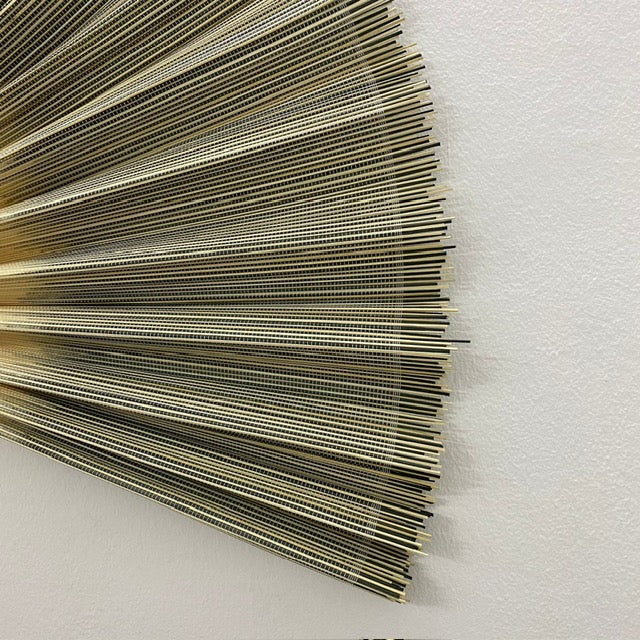 SENSU, HÅNDLAVET BAMBUS VÆGVIFTE - SORT NATUR-MIX