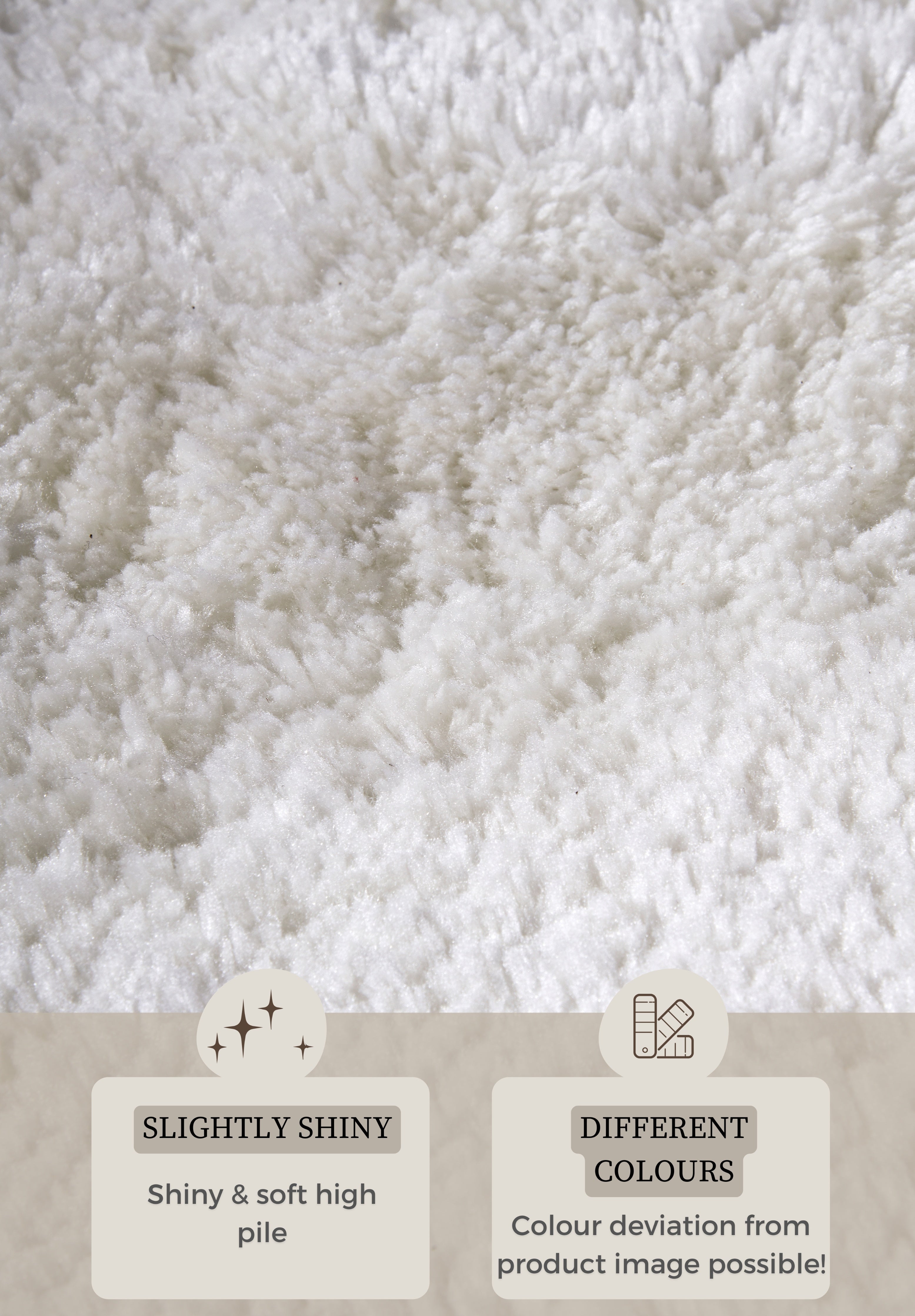 MYK OLAF TÆPPE ELFENBEN HVID - 106112