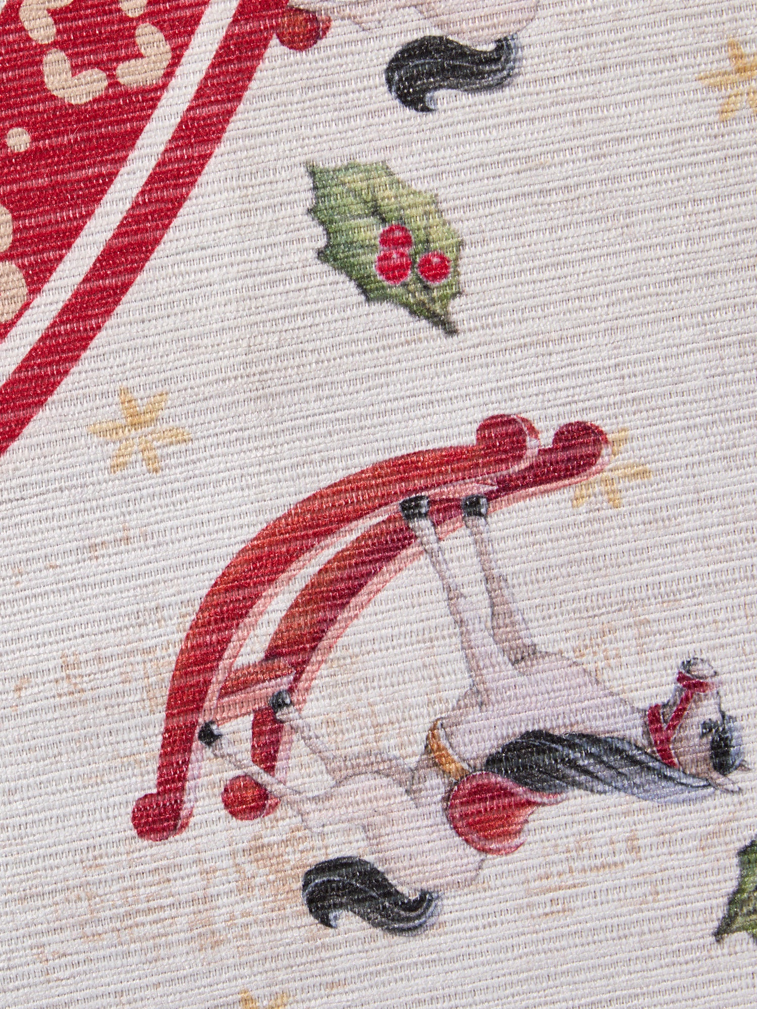 VILLEROY & BOCH TOY'S DELIGHT LIMITED EDITION JULETÆPPE, GYNGEHEST CREME-RØD