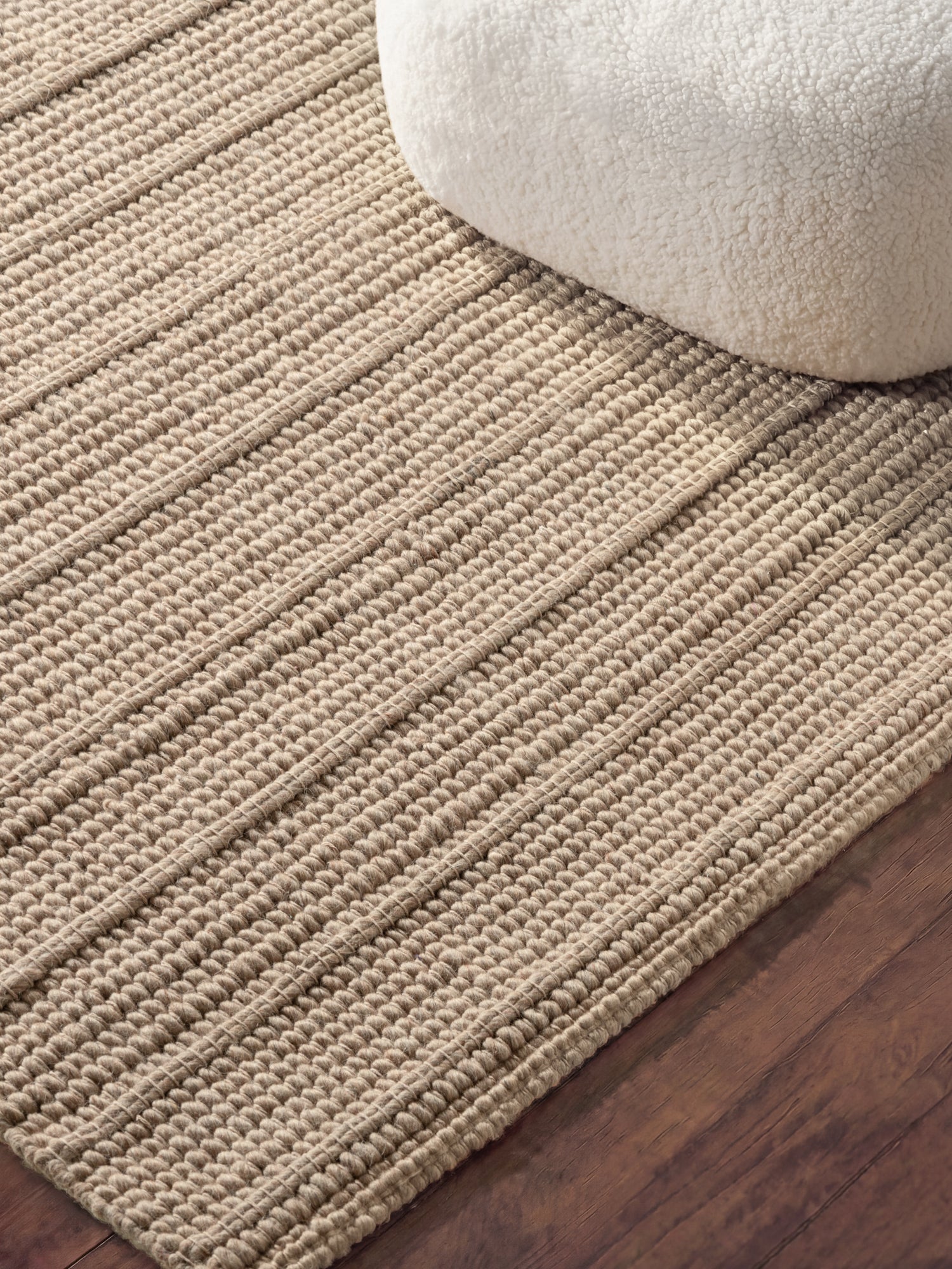 TED BAKER CAMDEN ULDTÆPPE PARKER, NATURLIG BEIGE