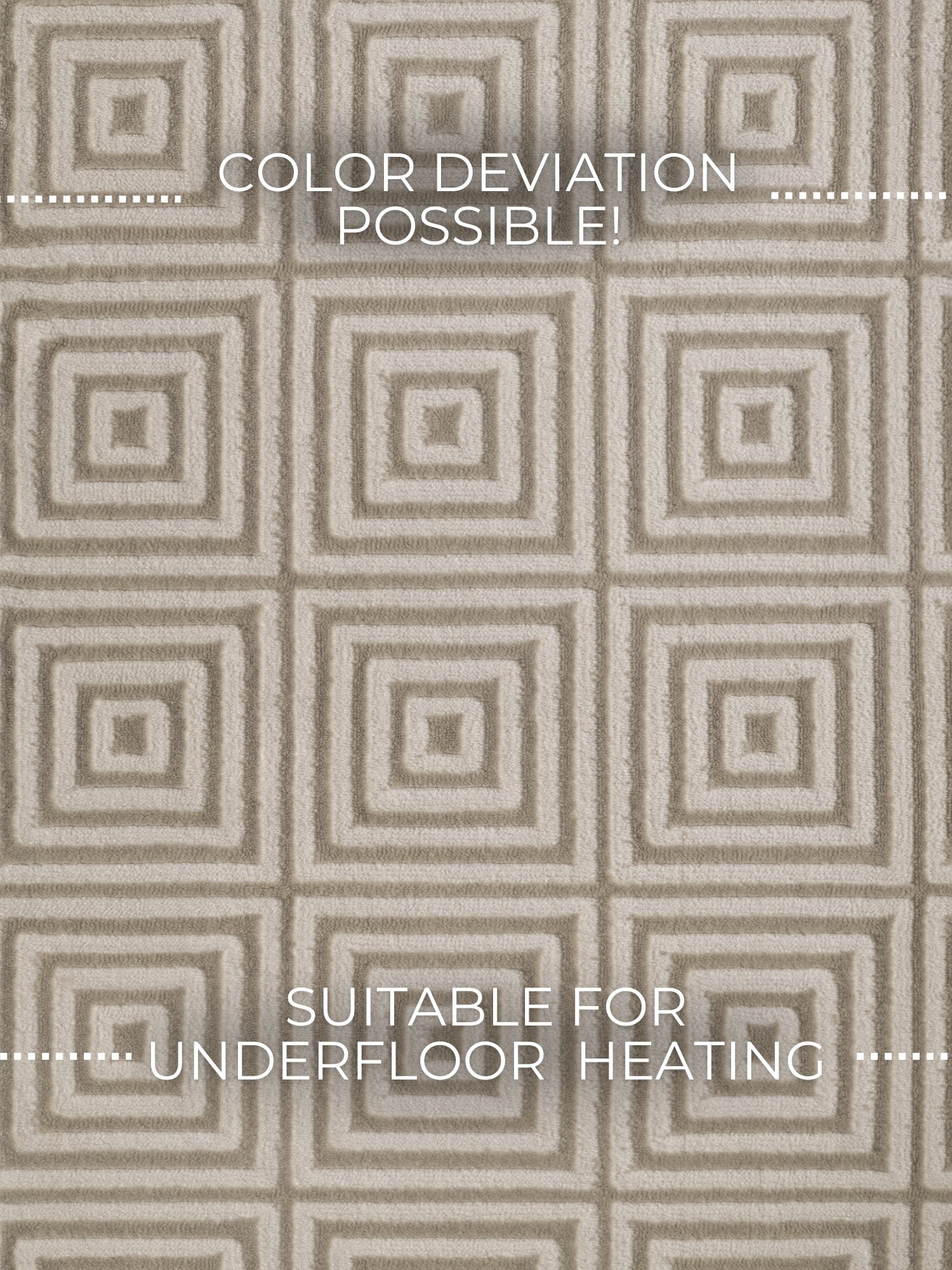 PEARLES MODERNE TÆPPE, HVID-CREME 106184