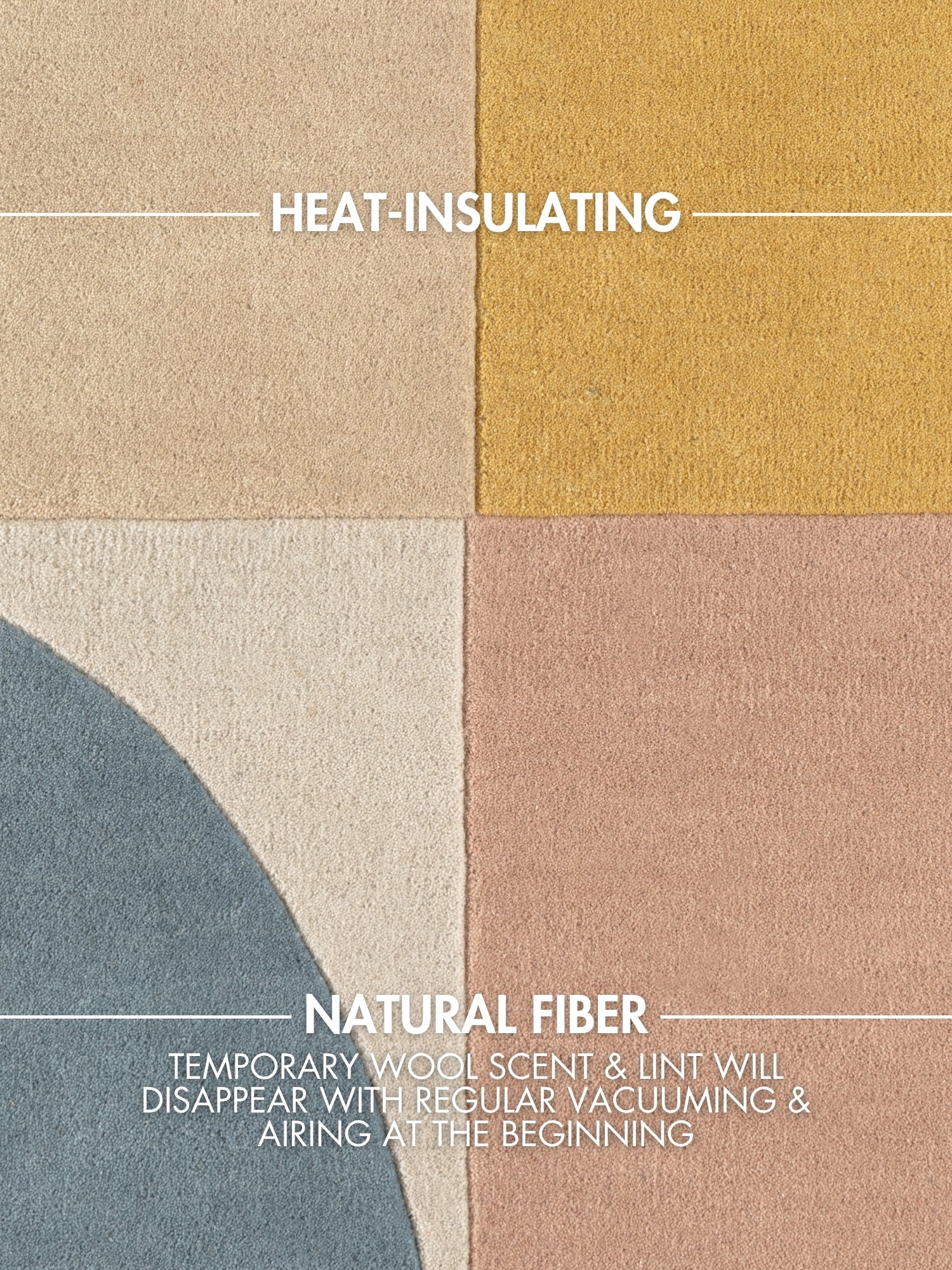 TED BAKER WESTMINSTER ULDTÆPPE, CURZON CREME-MULTI