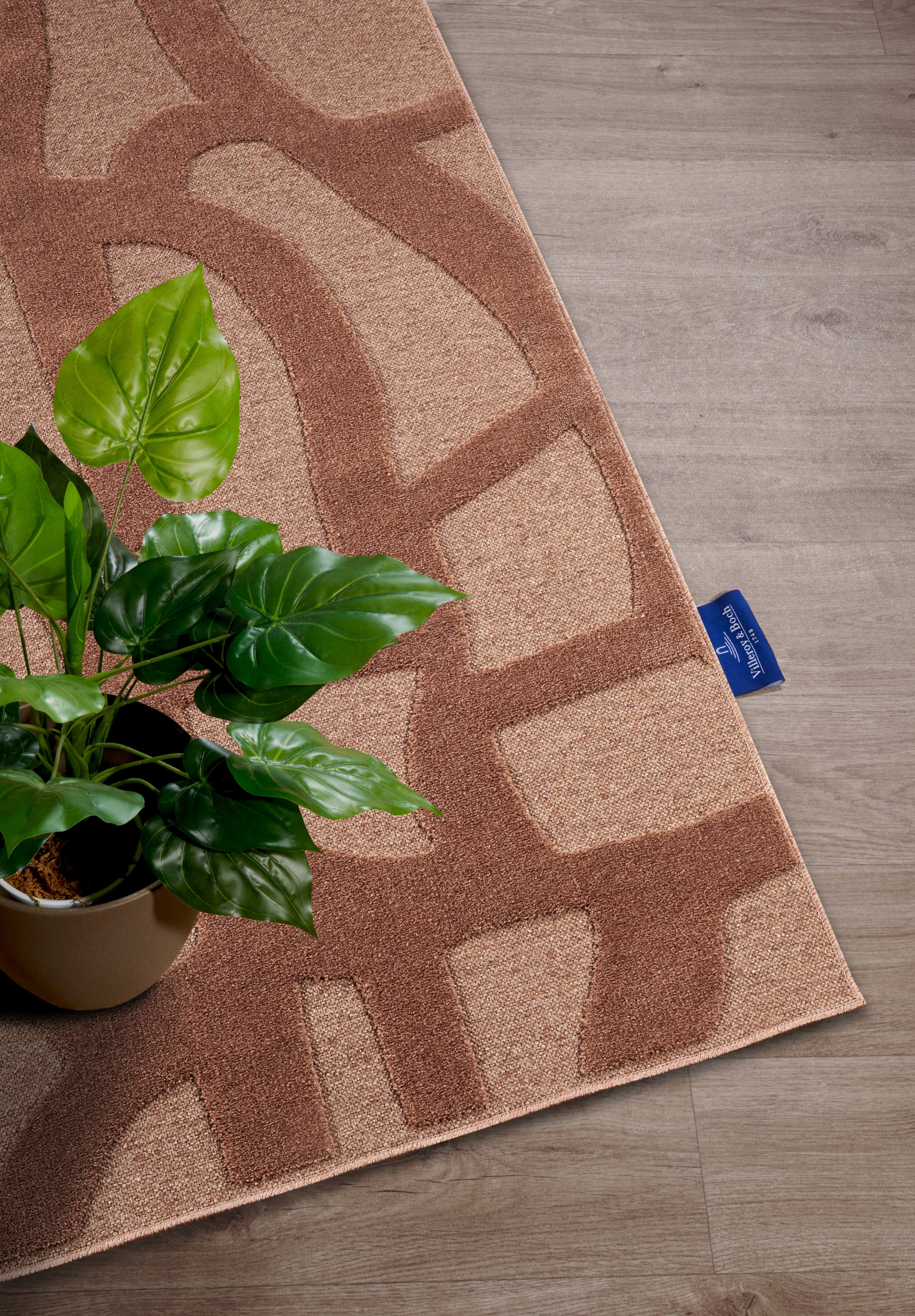 VILLEROY & BOCH 106143 HØJ-LAV LUV TÆPPE, THERESE NATURAL KOBBER