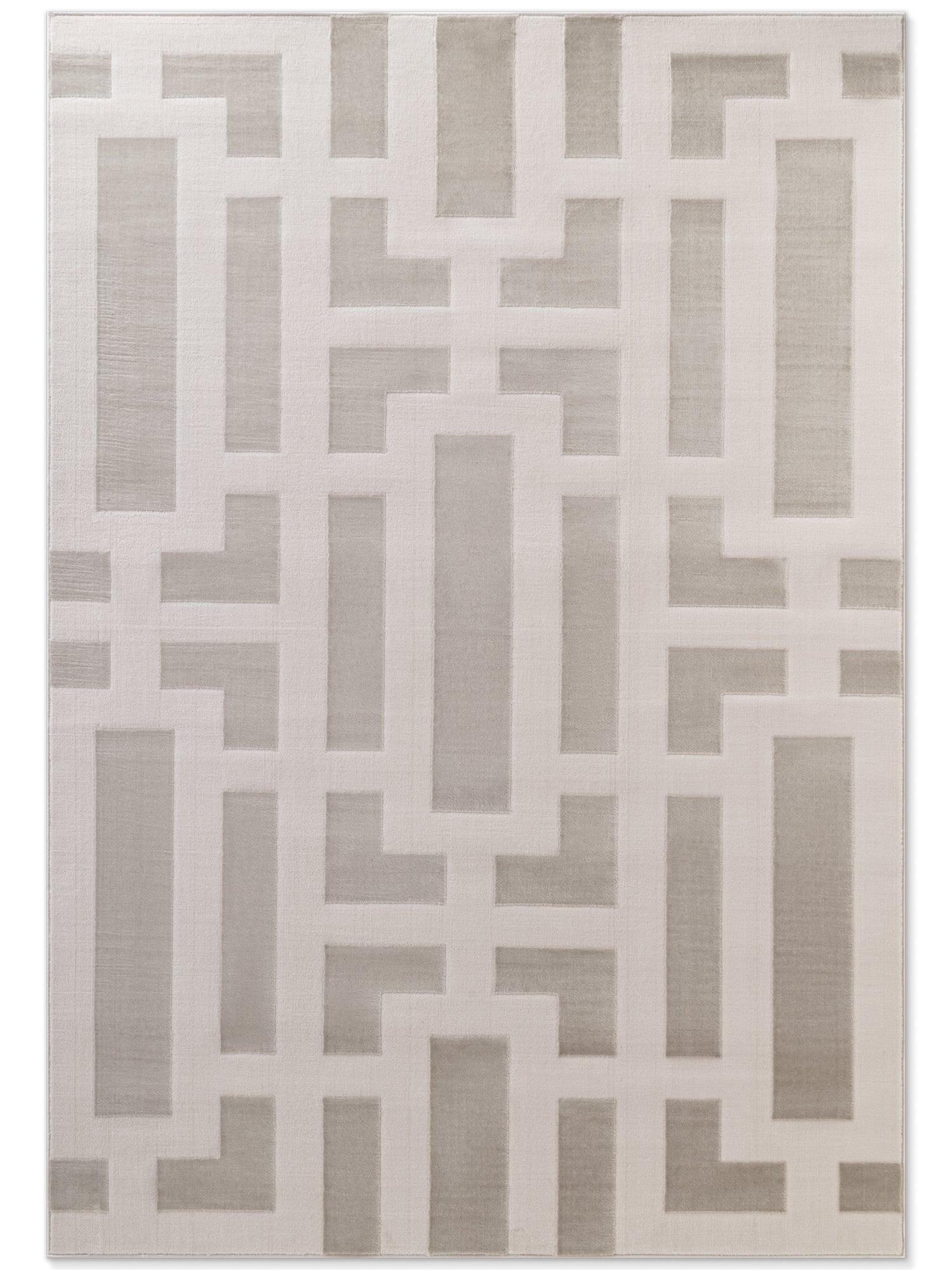 PEARLES MODERNE TÆPPE, CREME-GRÅ 106188