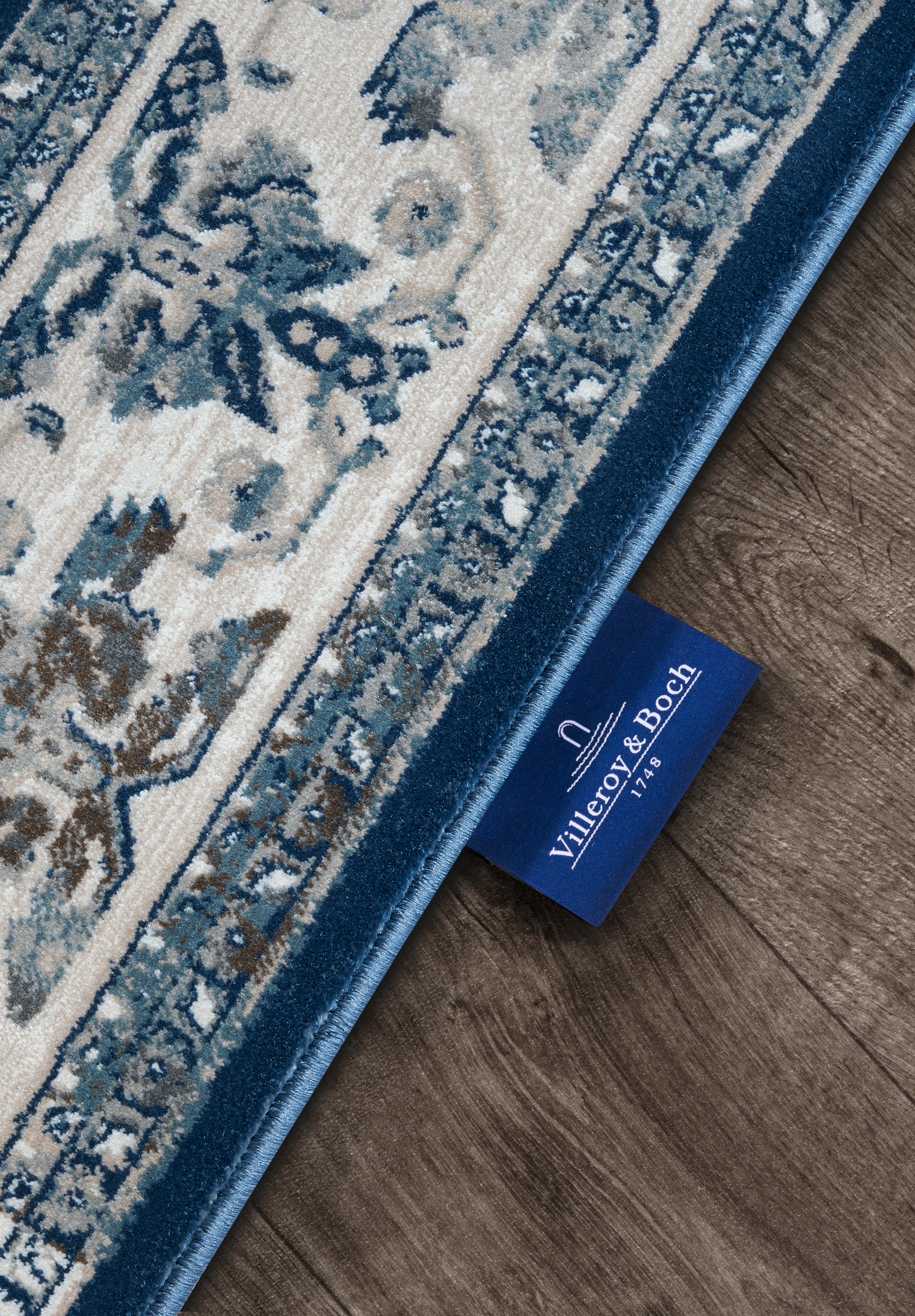 VILLEROY & BOCH 106123 ORIENTALSK TÆPPE JEHANNE, BLÅ-CREME