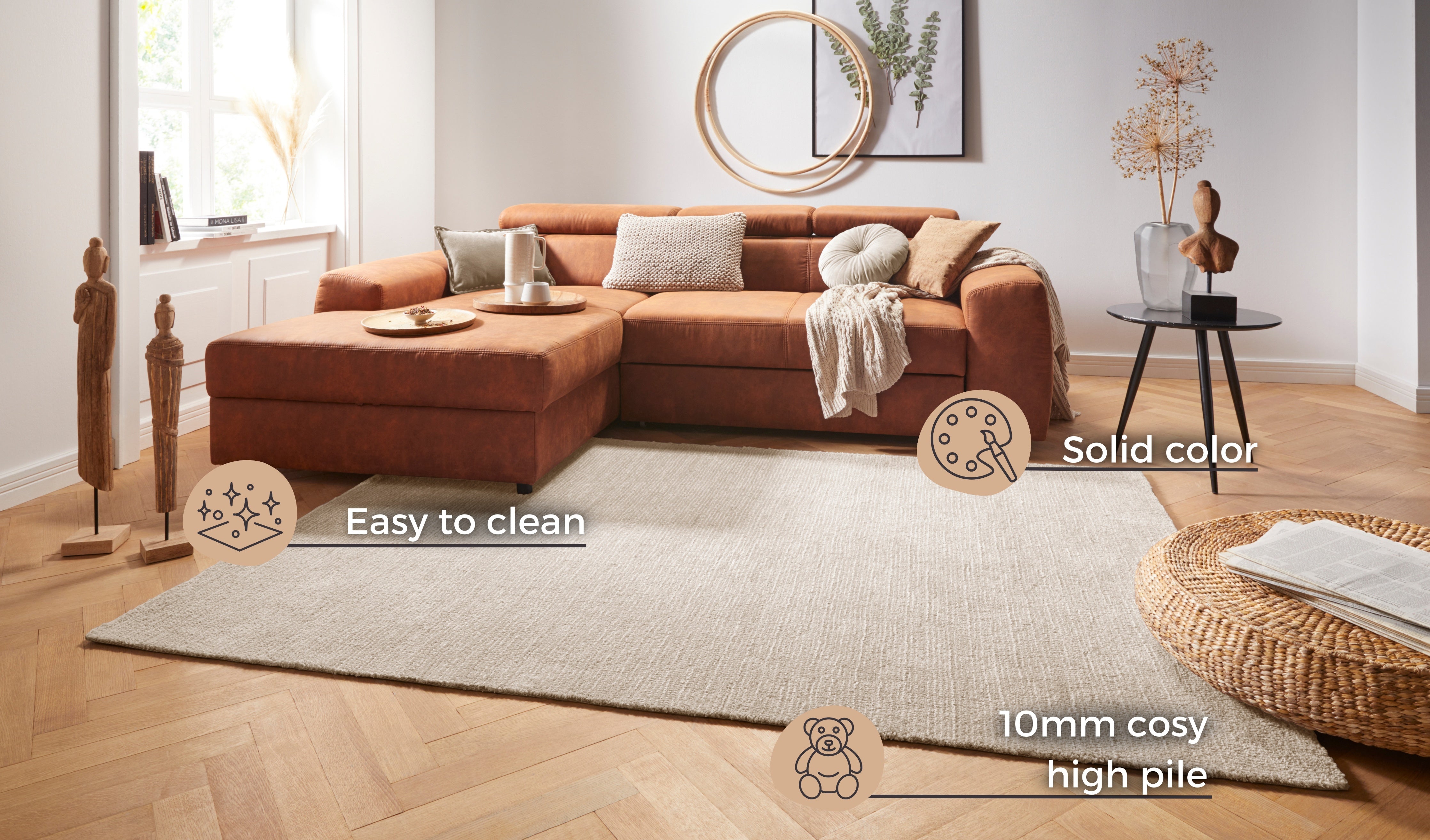 HANSE HOME CLOUD TÆPPE, BEIGE 103932