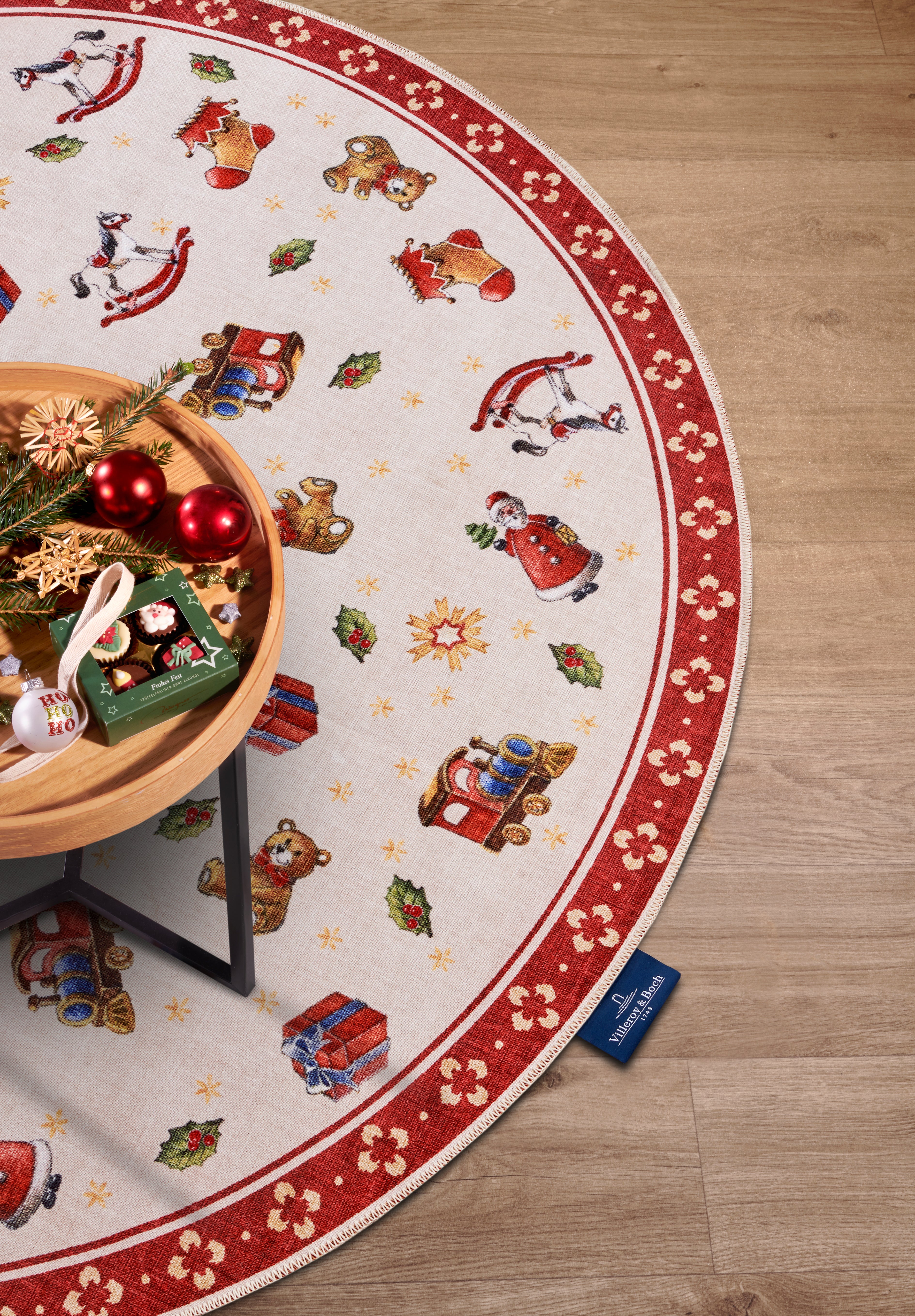 VILLEROY & BOCH TOY'S DELIGHT JULETÆPPE, RØD-MULTI