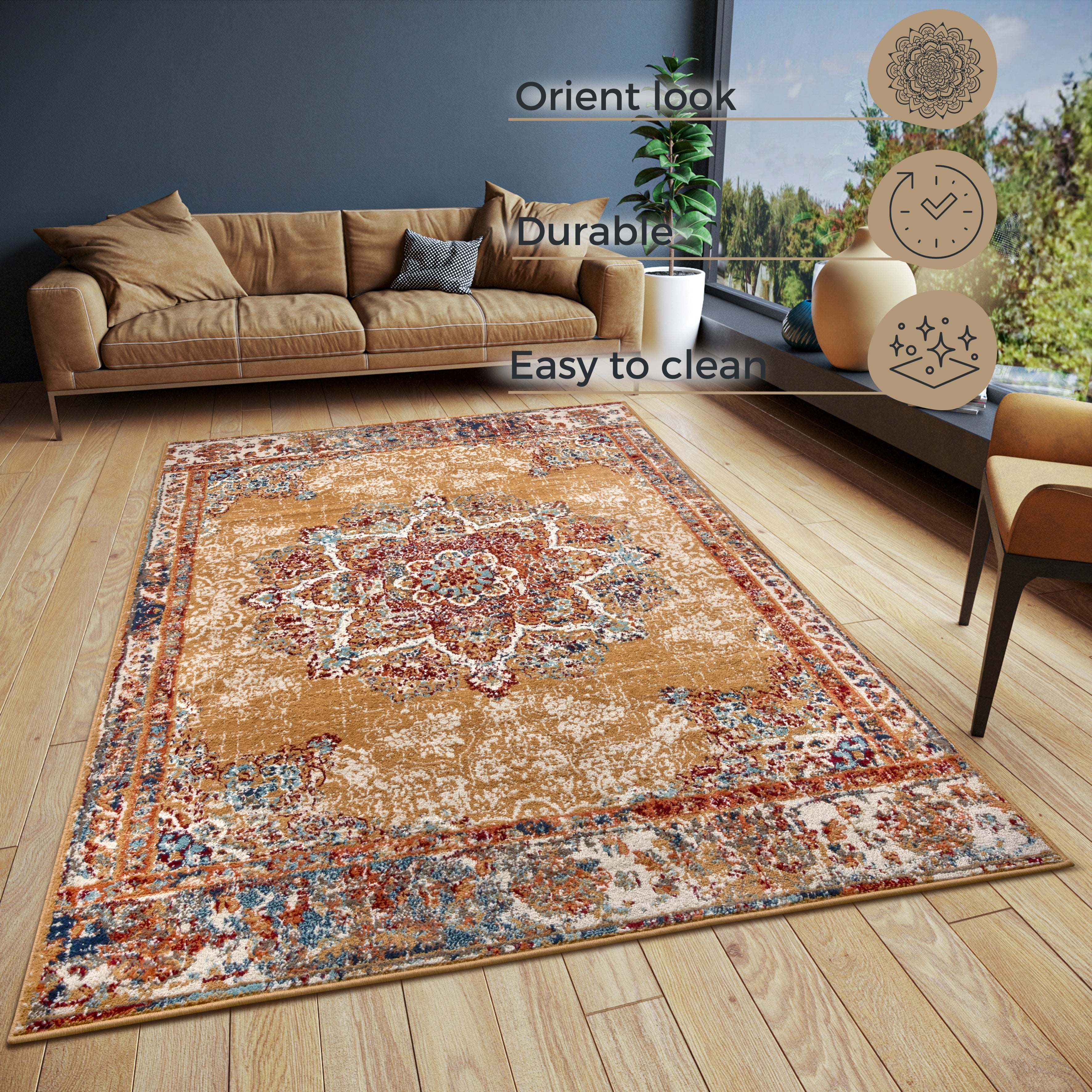 LUXOR TÆPPE GULD 105646