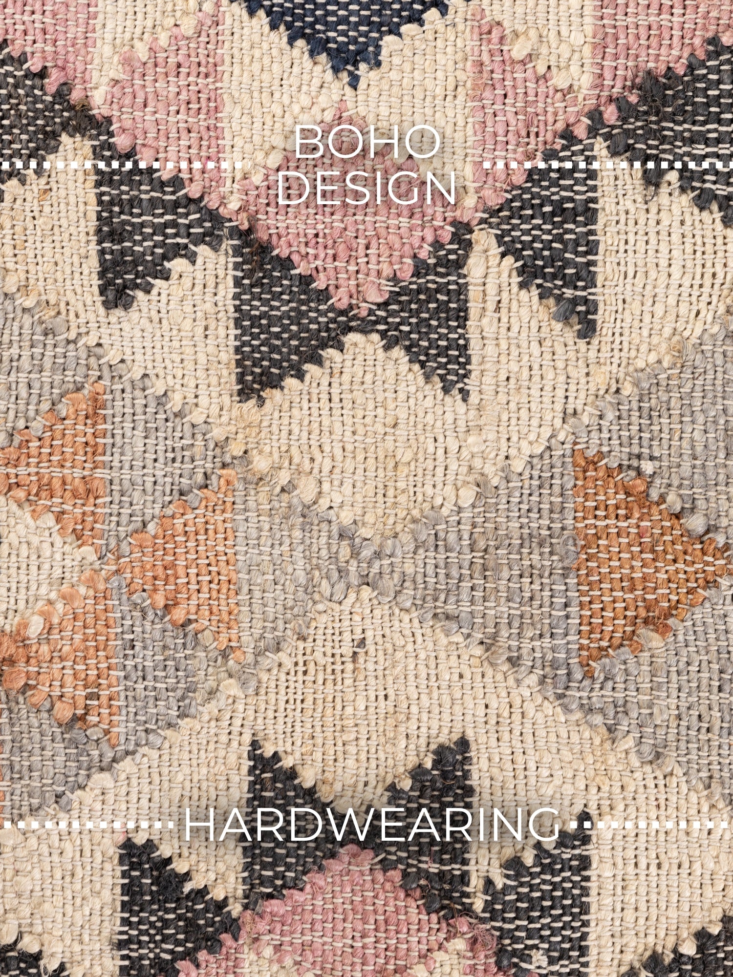 ROYA AFGHANSK HÅNDVÆVET KELIM TÆPPE, 106260 CREME-MULTI