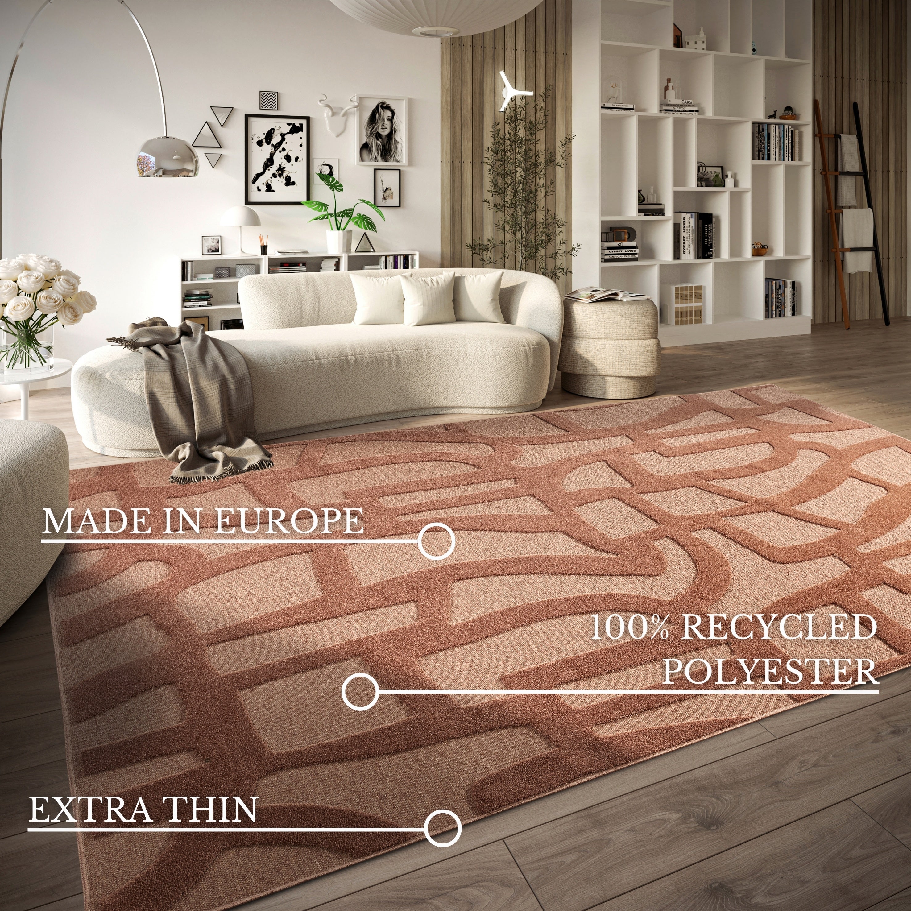 VILLEROY & BOCH 106143 HØJ-LAV LUV TÆPPE, THERESE NATURAL KOBBER