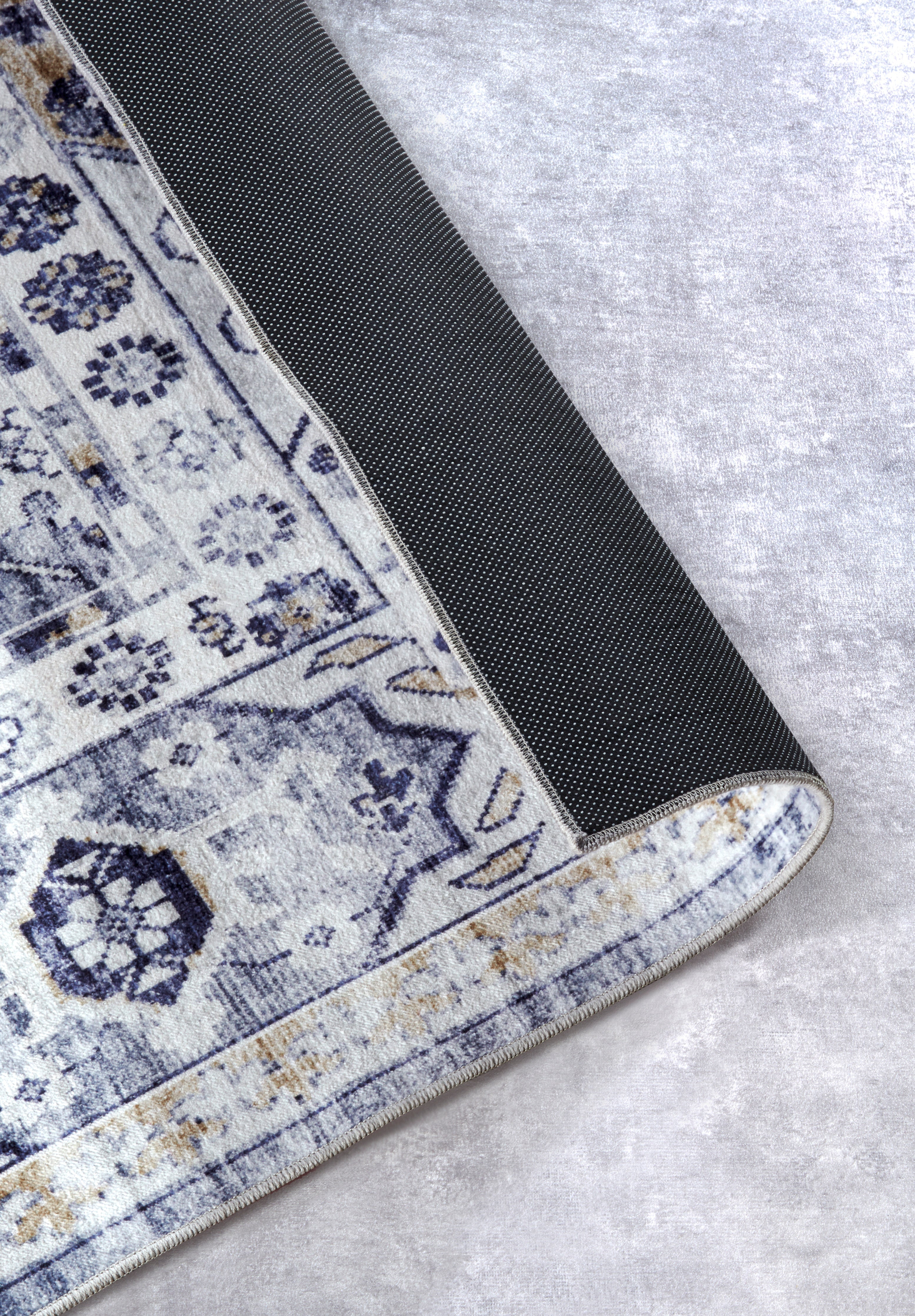 HANSE HOME ASYA TÆPPE BLÅ GULD- 106047