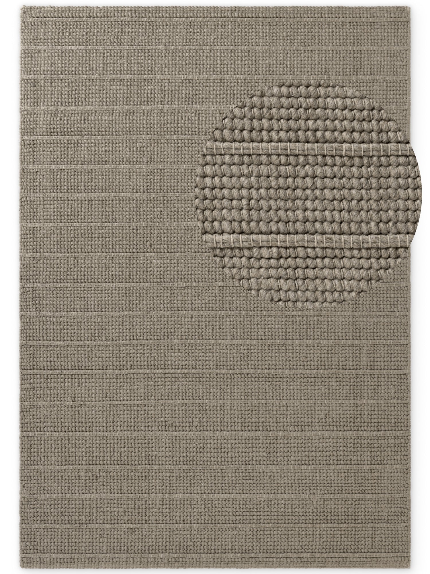 TED BAKER CAMDEN ULDTÆPPE PARKER, NATURLIG GRÅ