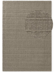 TED BAKER CAMDEN ULDTÆPPE PARKER, NATURLIG GRÅ