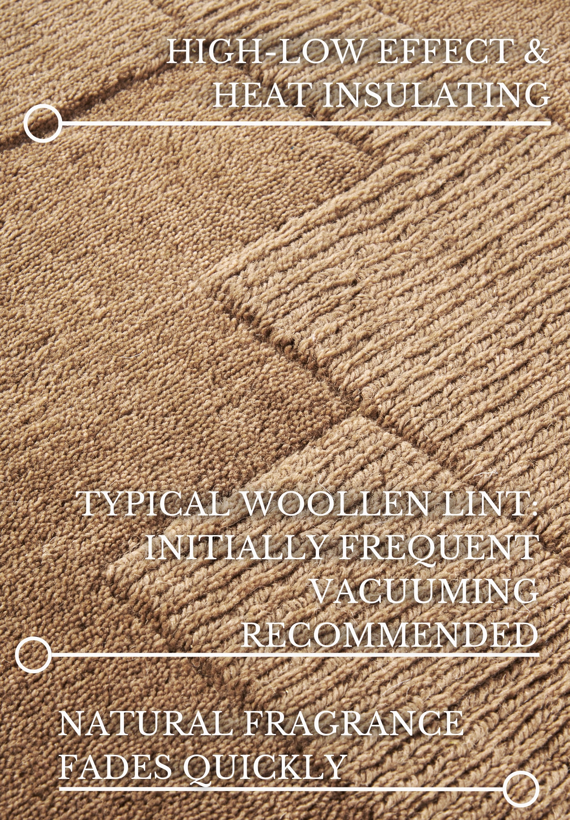 VILLEROY & BOCH 106180 ULD TÆPPE, WILHELMINE BEIGE