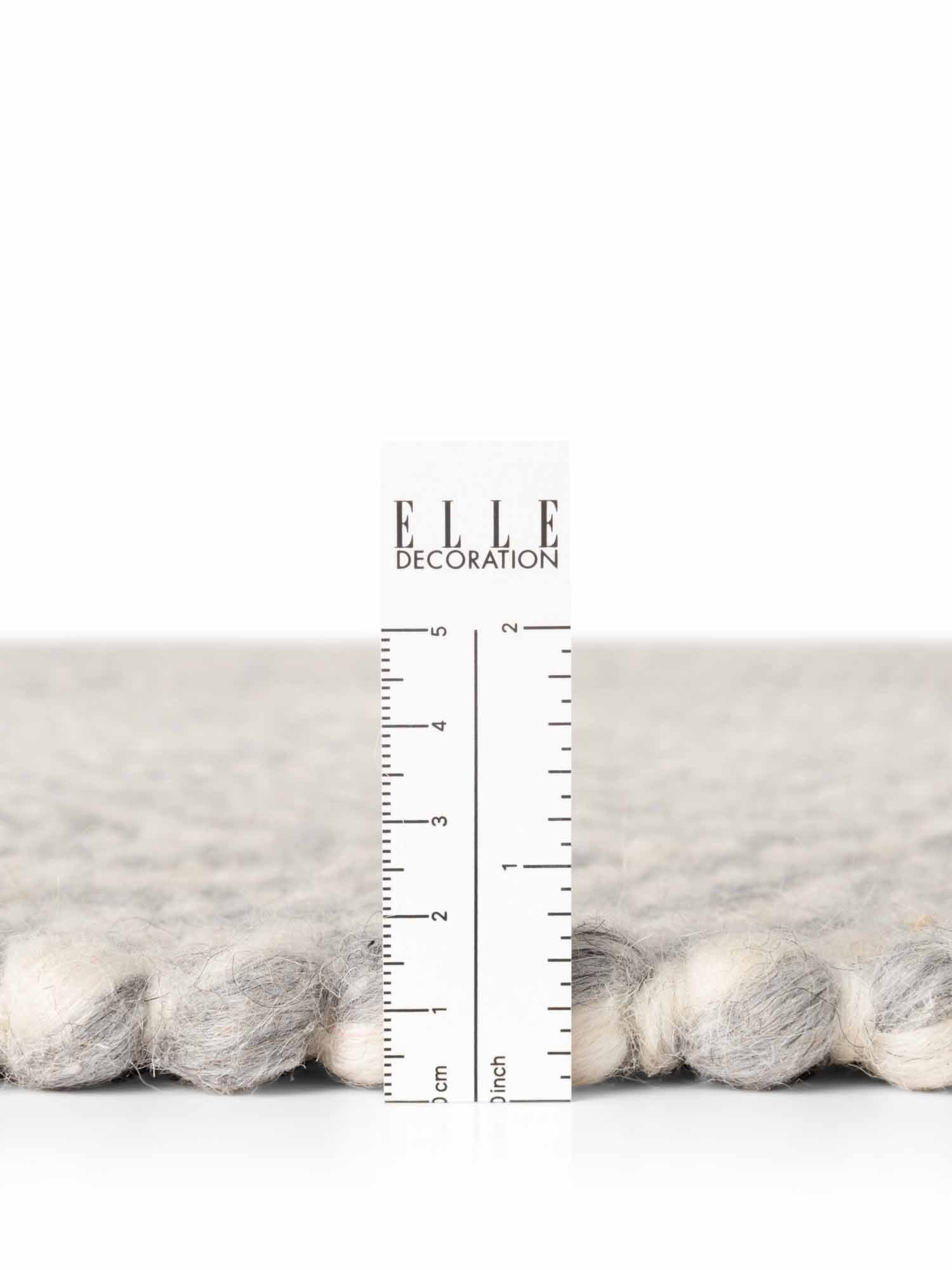 ELLE DECORATION LYON ULDTÆPPE, BEANS NATURLIG CREME GRÅ