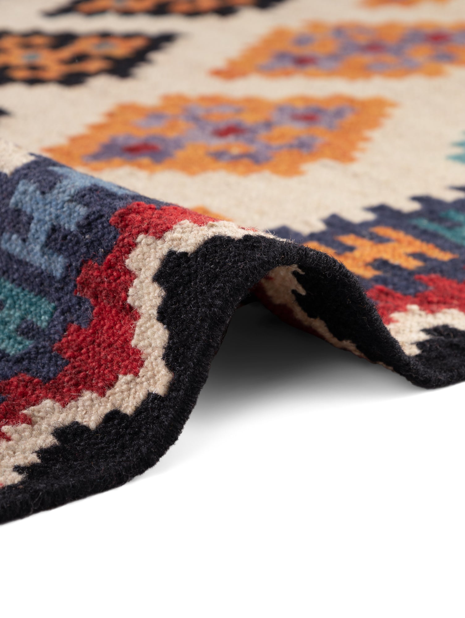 HANSE HOME KAMAL - AFGHANSK KELIM TÆPPE, 106240 CREME-MULTI