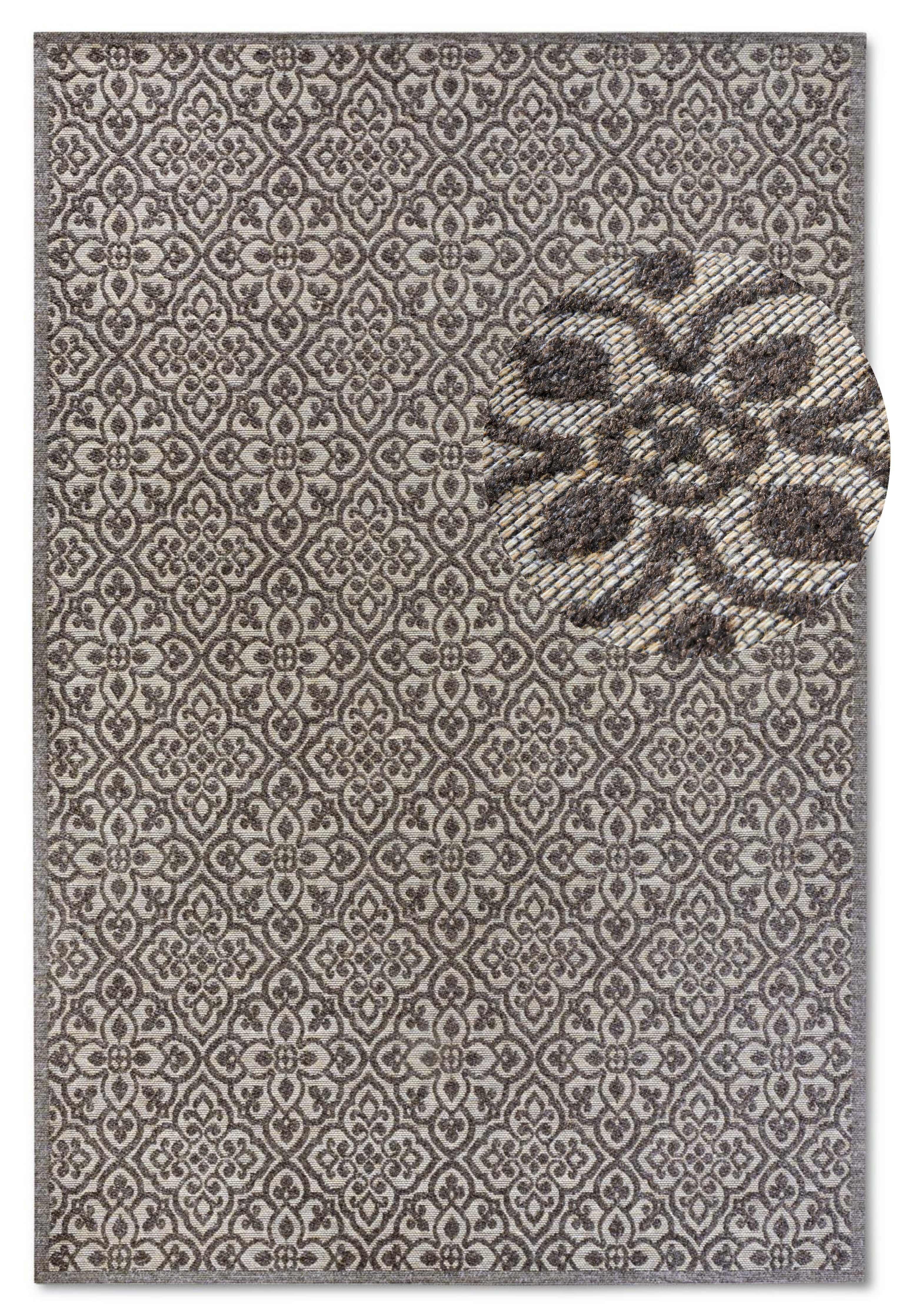 VILLEROY & BOCH 106156 IND- OG UDENDØRS TÆPPE, JULIE BRUN-BEIGE