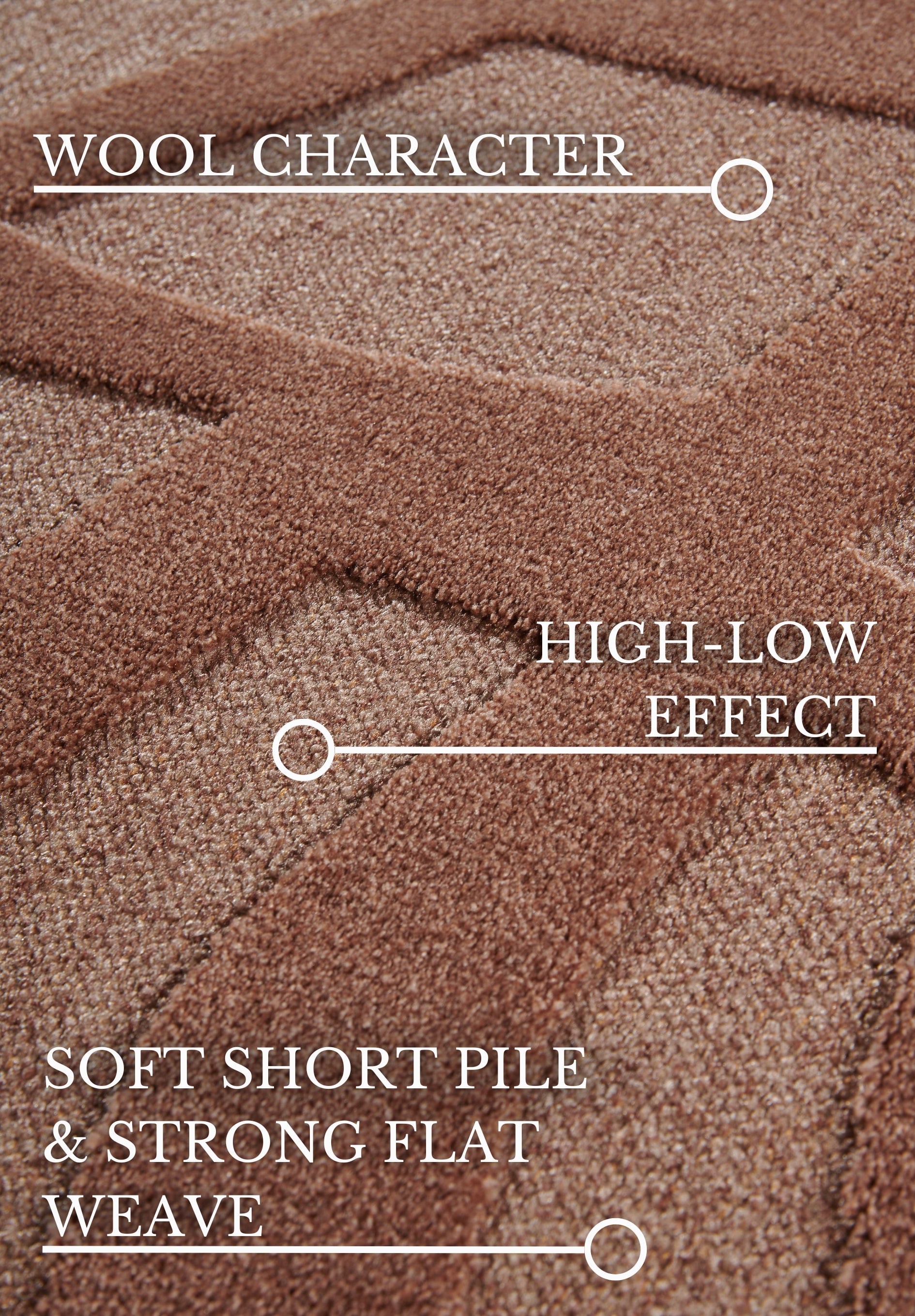 VILLEROY & BOCH 106143 HØJ-LAV LUV TÆPPE, THERESE NATURAL KOBBER