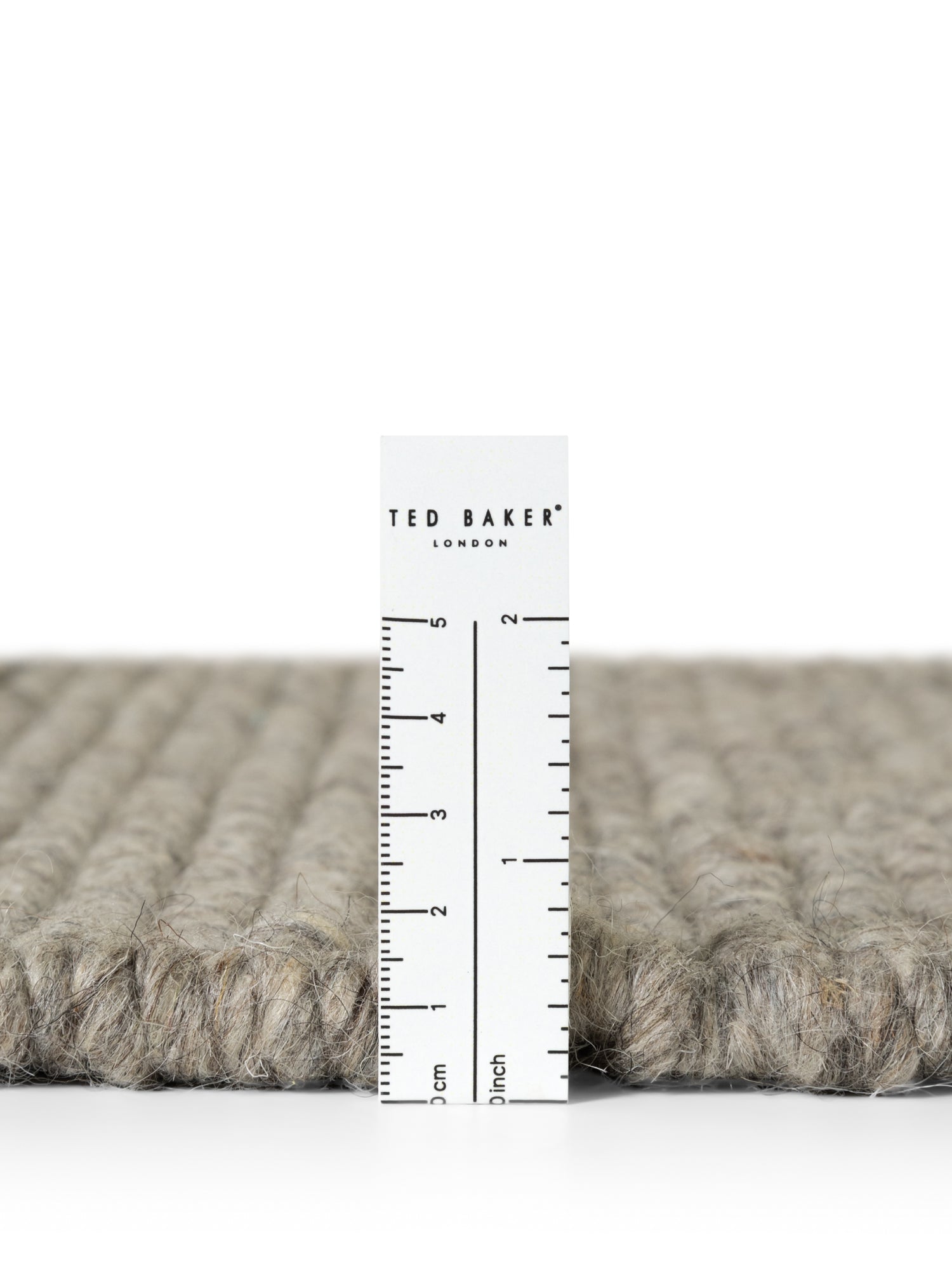 TED BAKER CAMDEN ULDTÆPPE PARKER, NATURLIG GRÅ