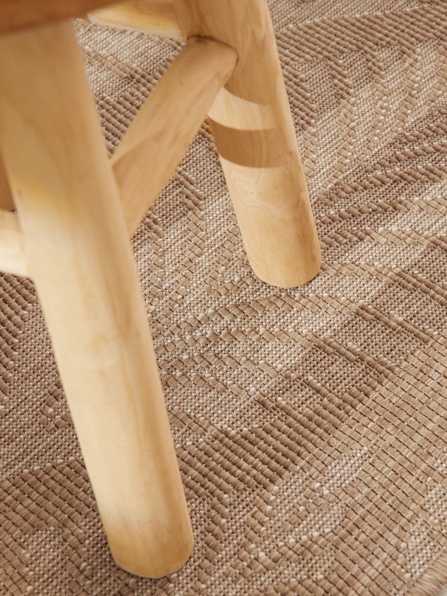 HANSE HOME DUORO - VENDBART UDENDØRS TÆPPE, JUTE-HVID 106247