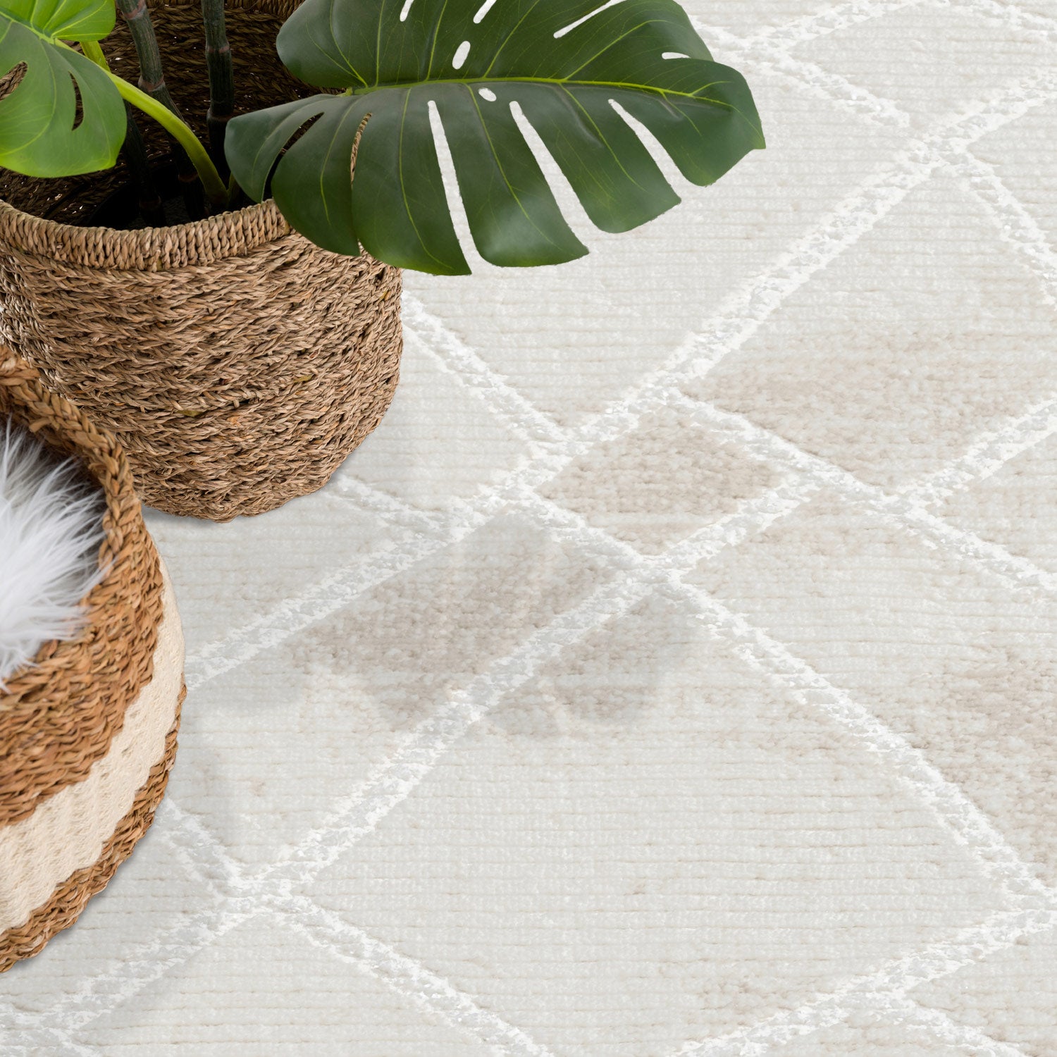 ANTIK MODERNE TÆPPE, CREME 215