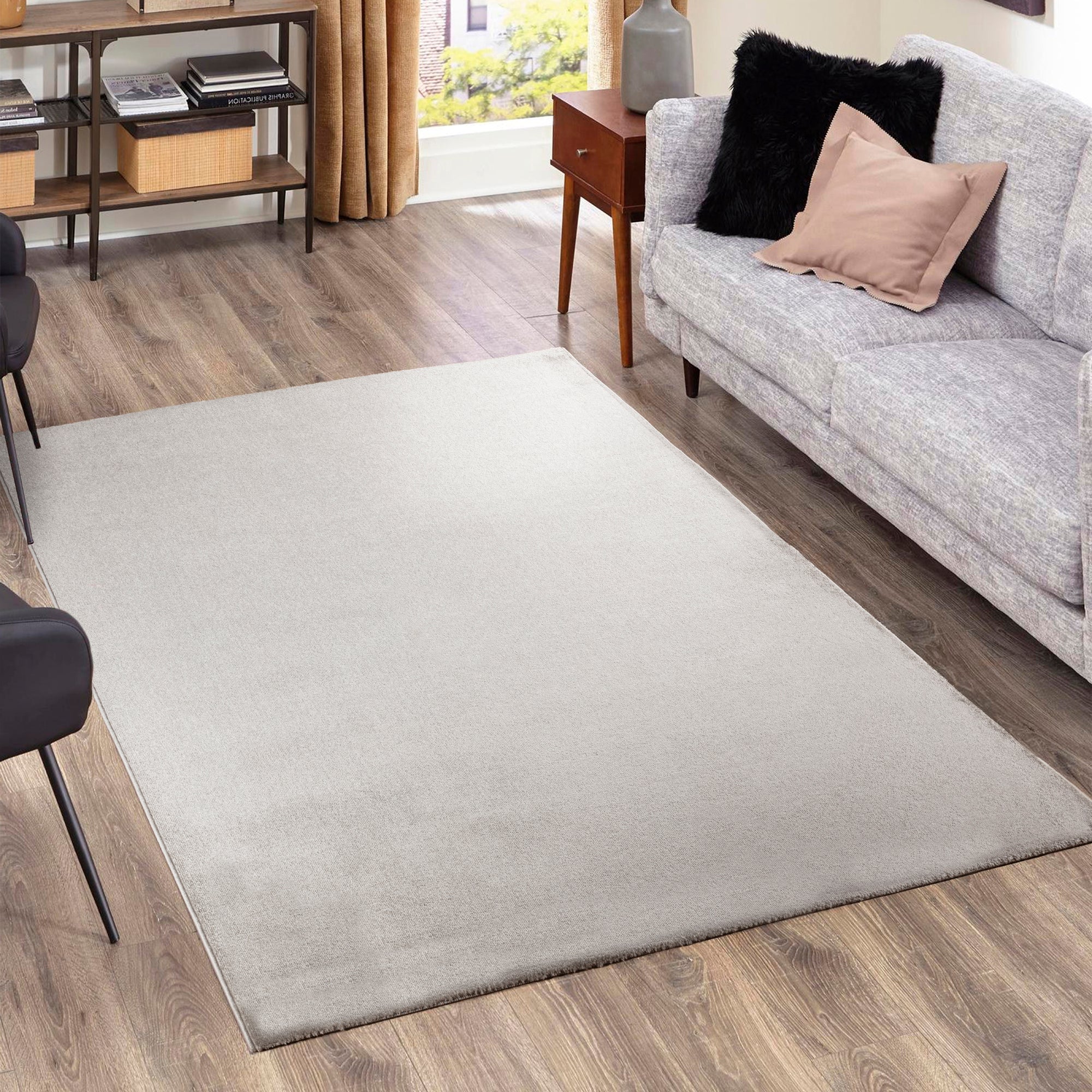 BATU ENSFARVET TÆPPE, BA100 SØLV