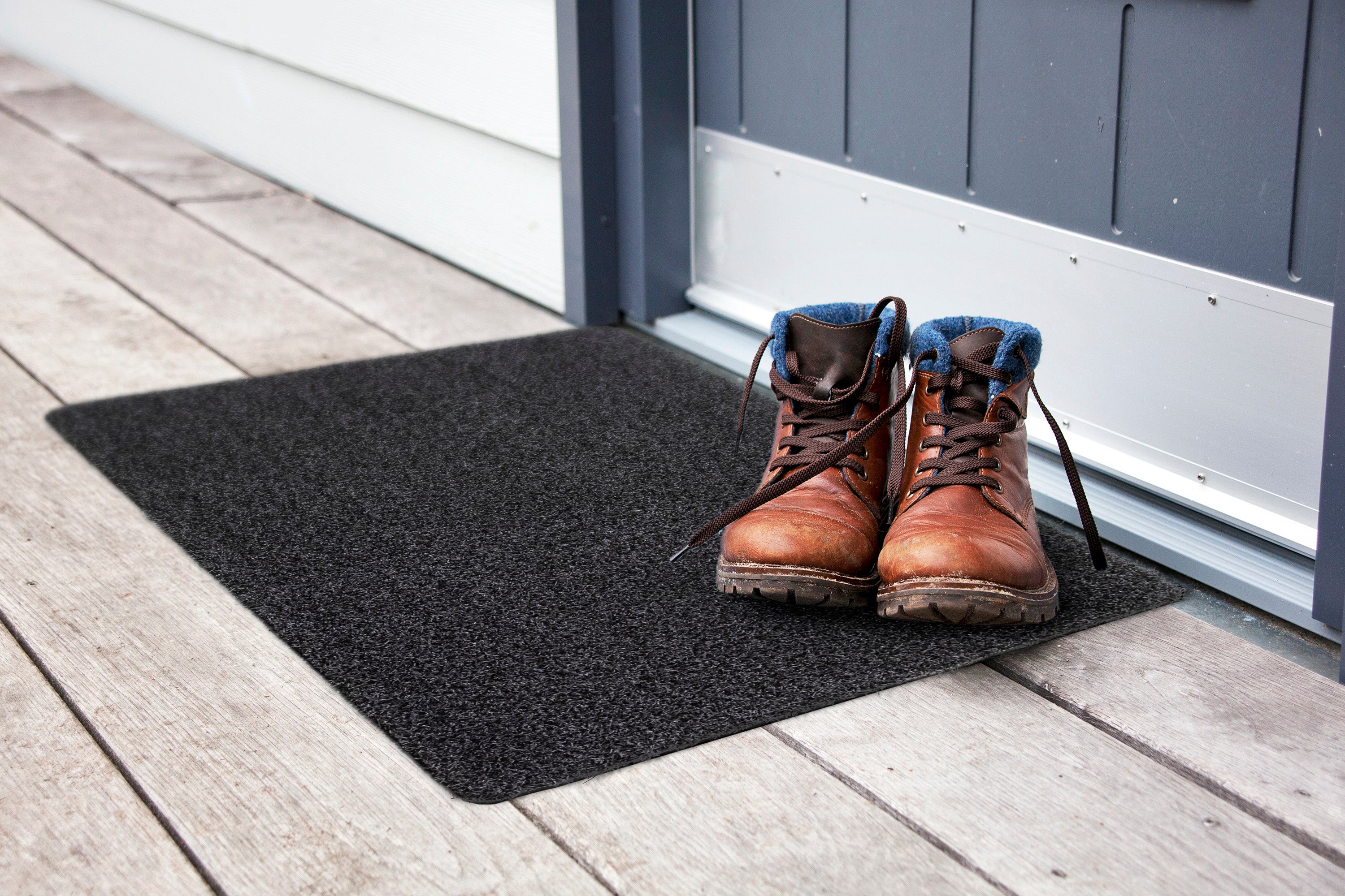 AFPASSET UDENDØRS SKRABEMÅTTE MK NEVADA, 1000 SORT