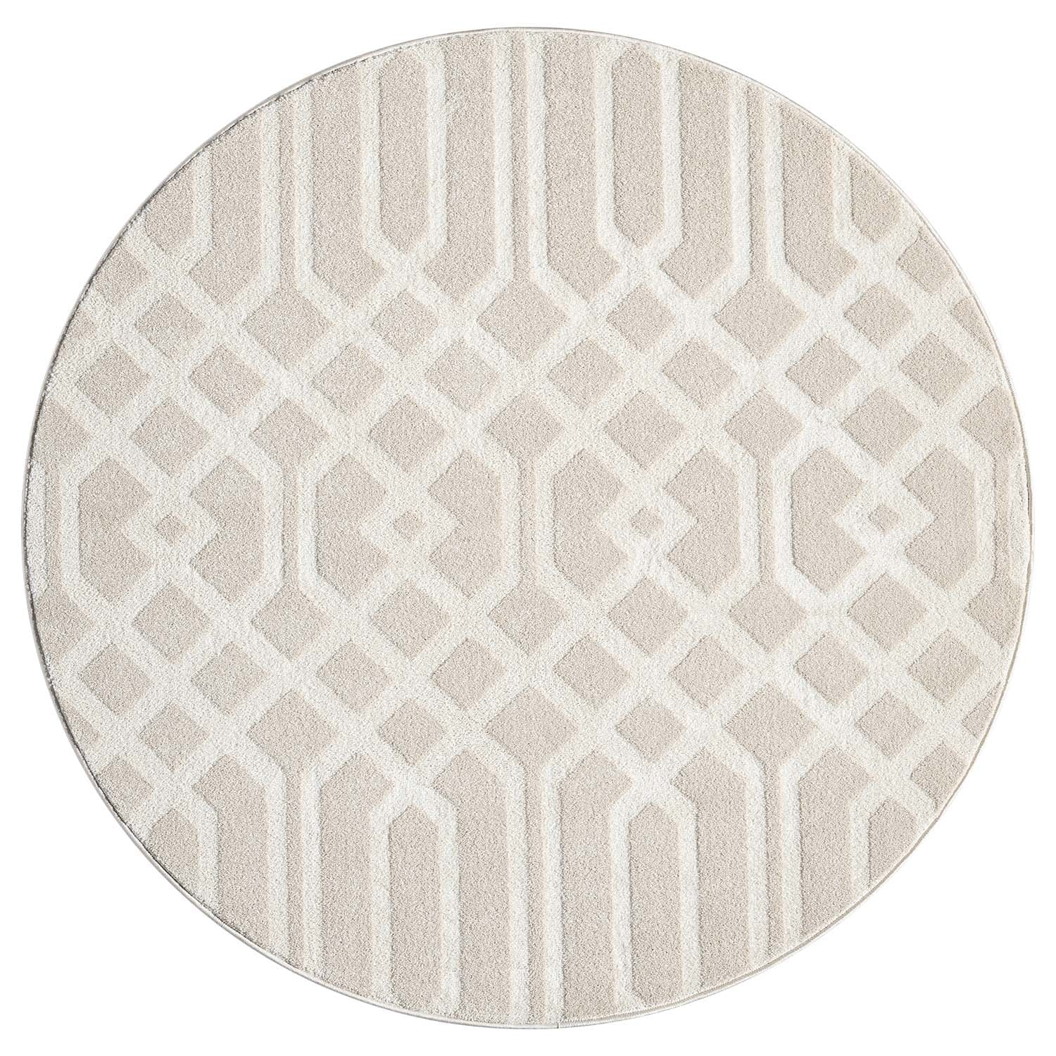 CLAIRE MODERNE KORTLUVET TÆPPE, BEIGE 138