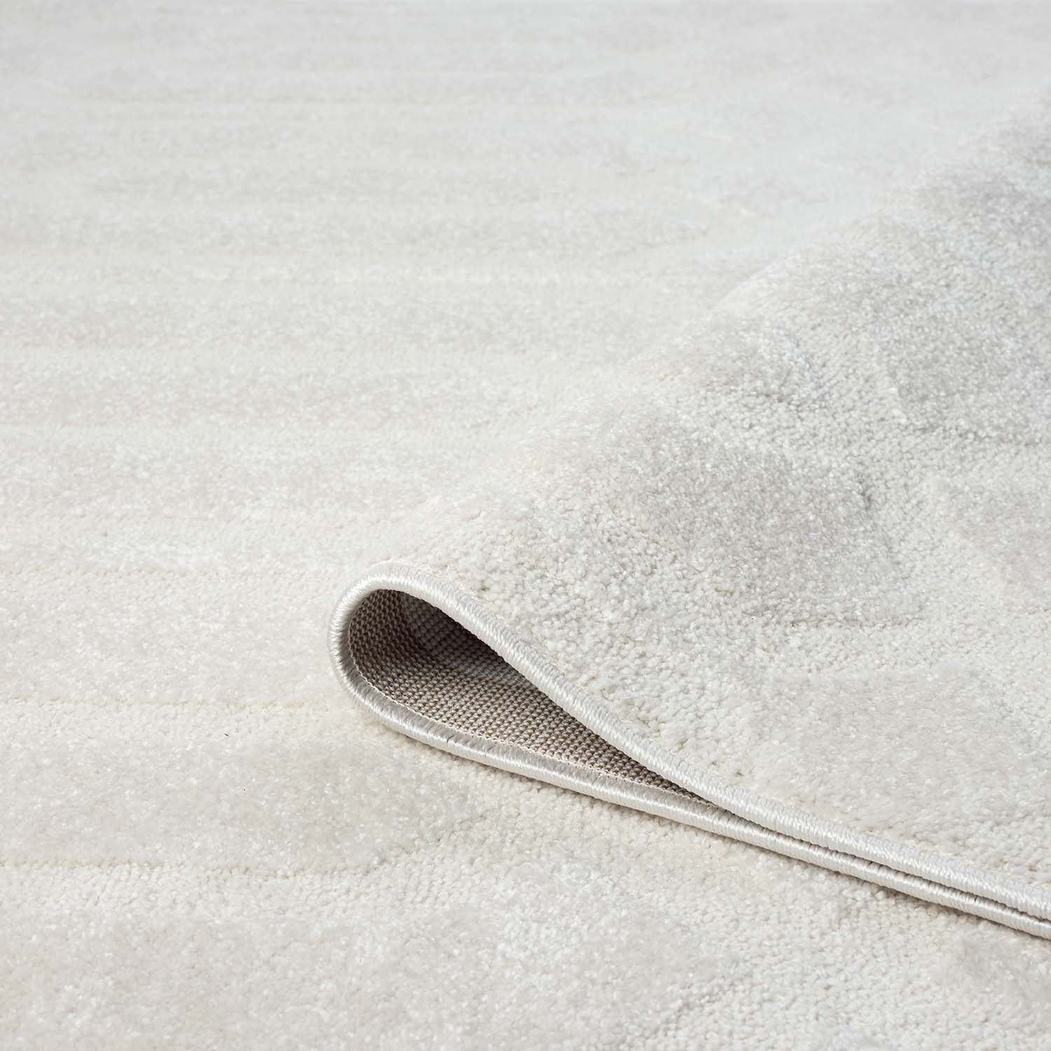 CLAIRE MODERNE KORTLUVET TÆPPE, CREME 138