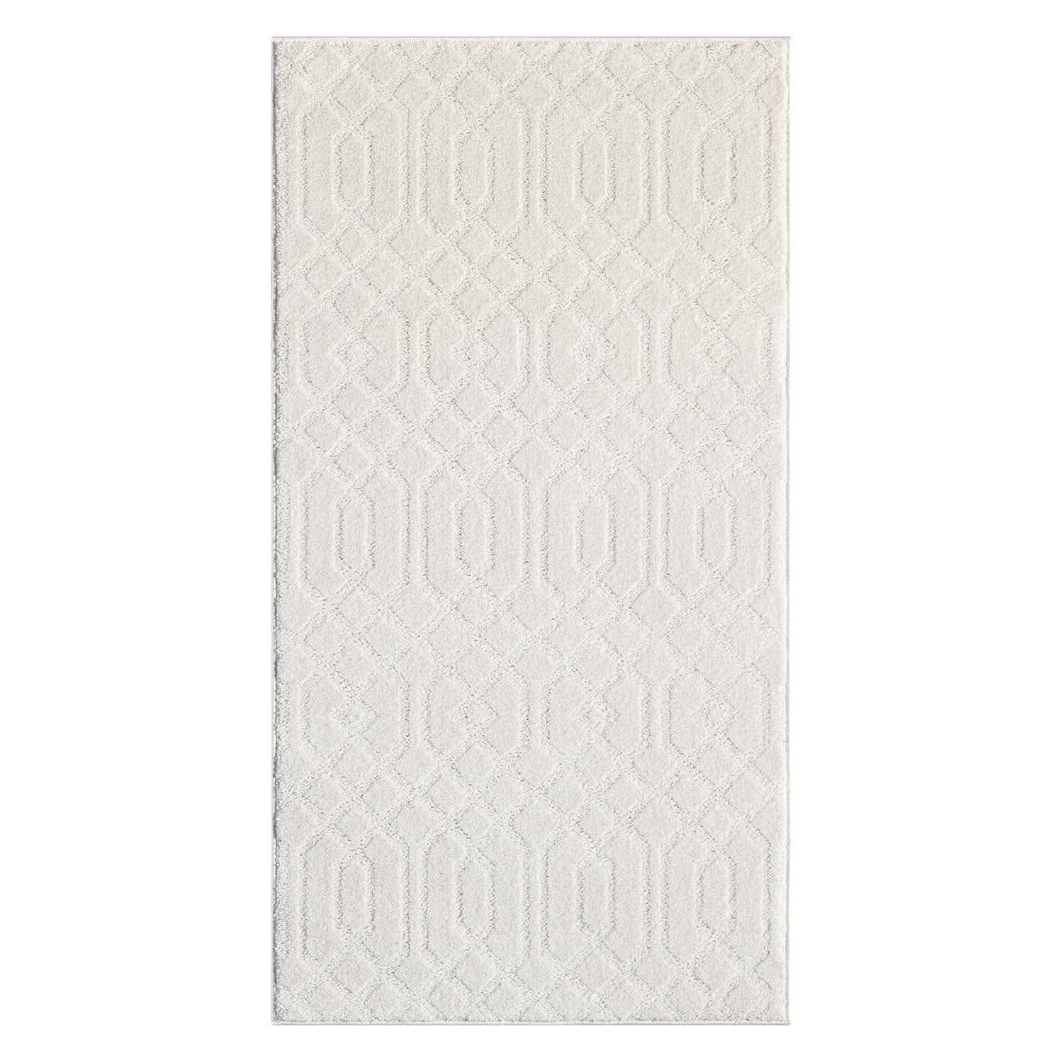 CLAIRE MODERNE KORTLUVET TÆPPE, CREME 138