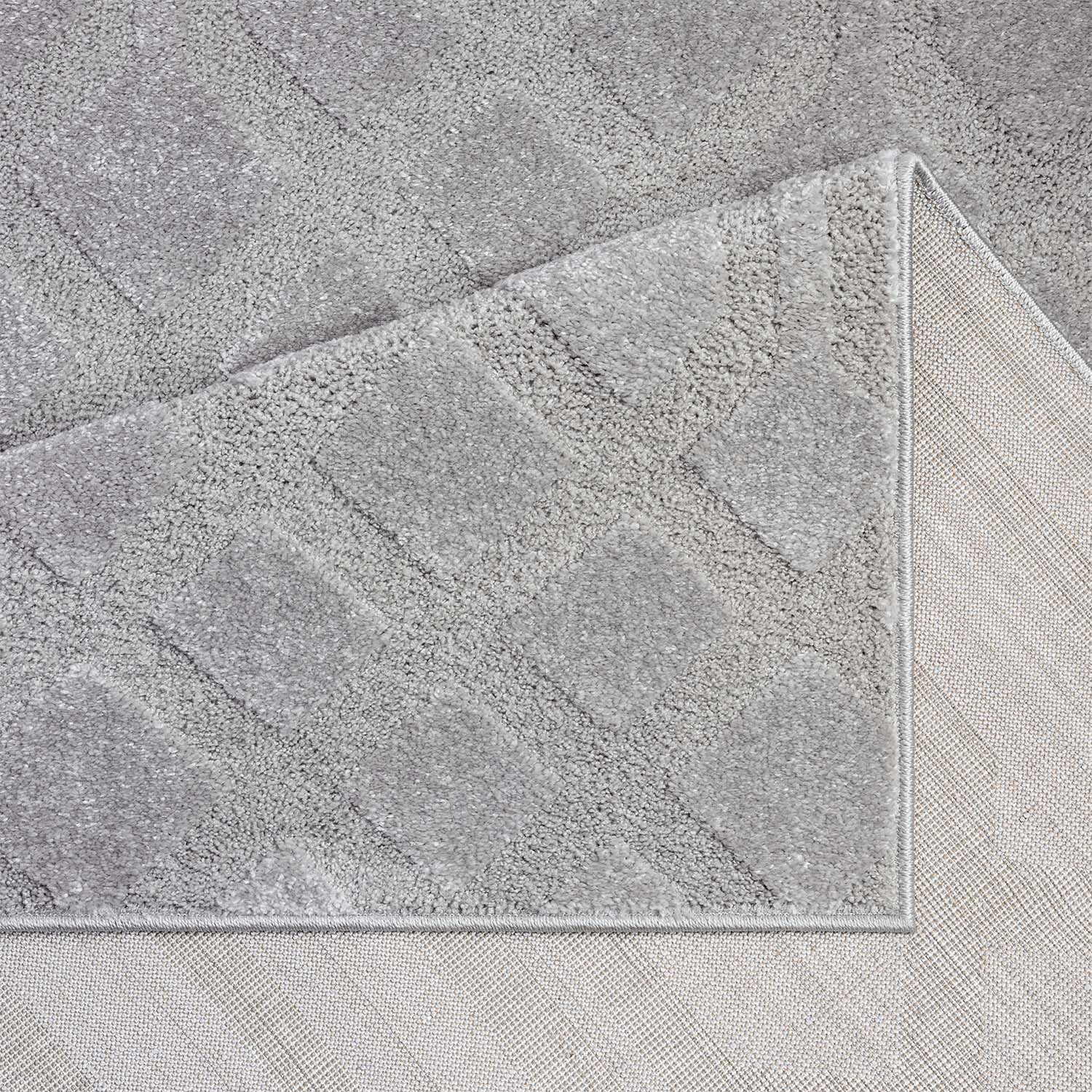 CLAIRE MODERNE KORTLUVET TÆPPE, GRÅ 138
