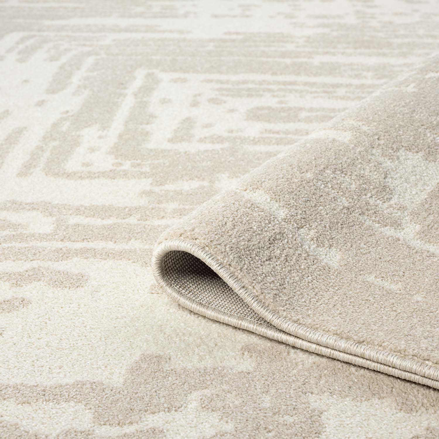 CLAIRE MODERNE KORTLUVET TÆPPE, BEIGE 171
