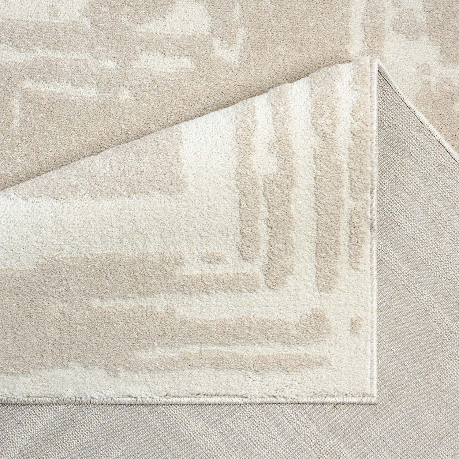 CLAIRE MODERNE KORTLUVET TÆPPE, BEIGE 171