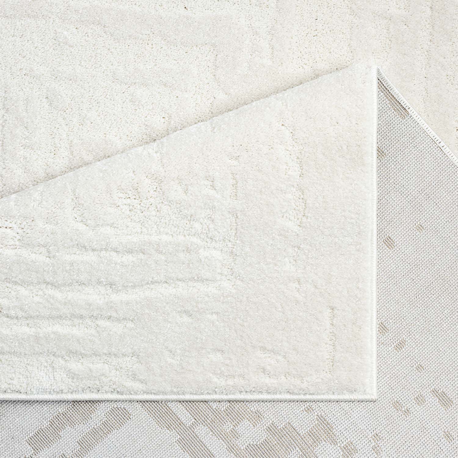 CLAIRE MODERNE KORTLUVET TÆPPE, CREME 171