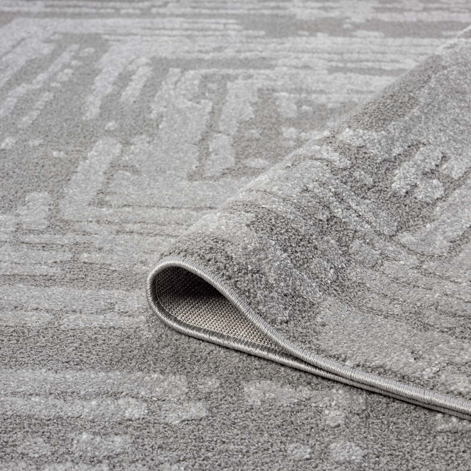 CLAIRE MODERNE KORTLUVET TÆPPE, GRÅ 171