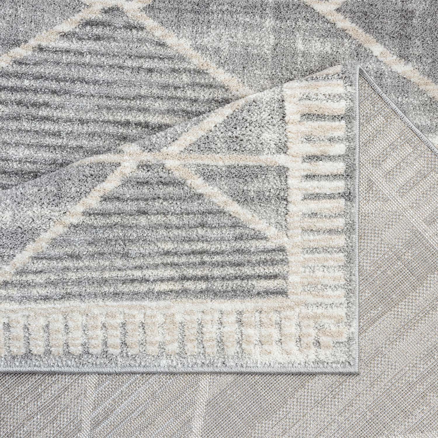 CLAIRE MODERNE KORTLUVET TÆPPE, GRÅ 178